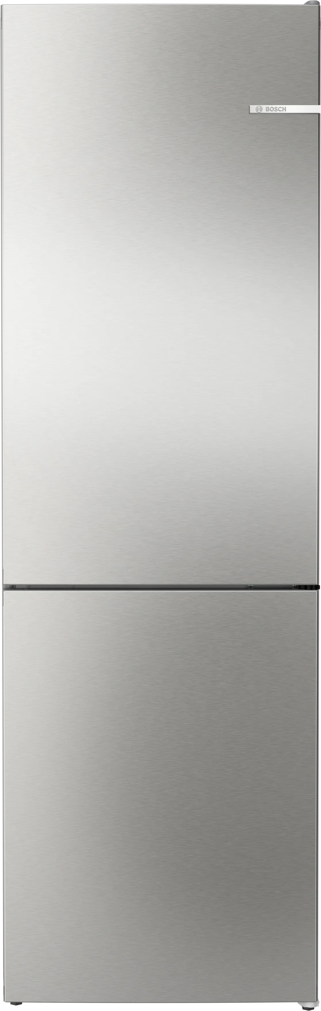 Series 4 free-standing fridge-freezer with freezer at bottom 186 x 60 cm Brushed steel anti-fingerprint 