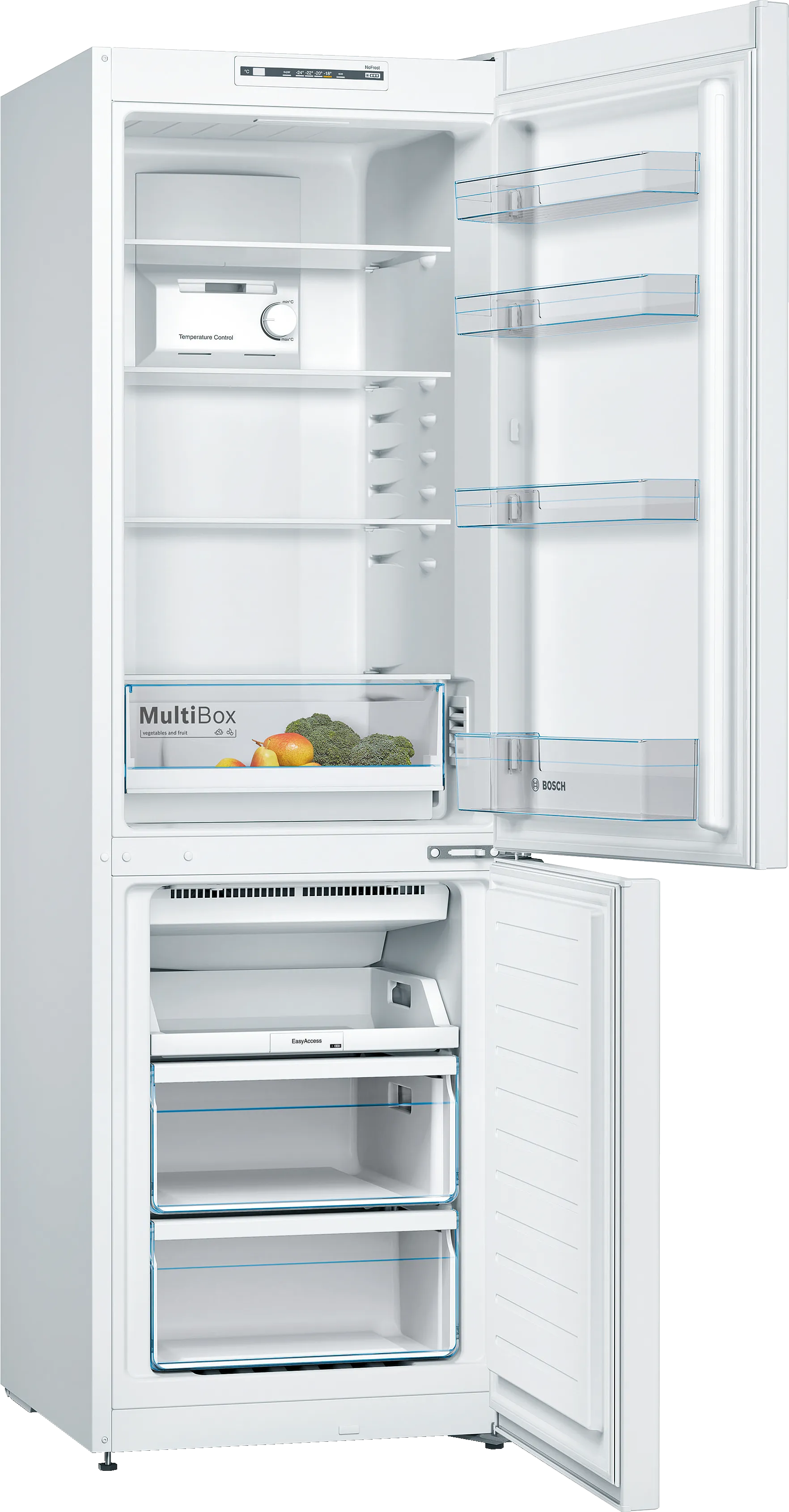 KGN36NWEA free-standing fridge-freezer with freezer at bottom | BOSCH MT