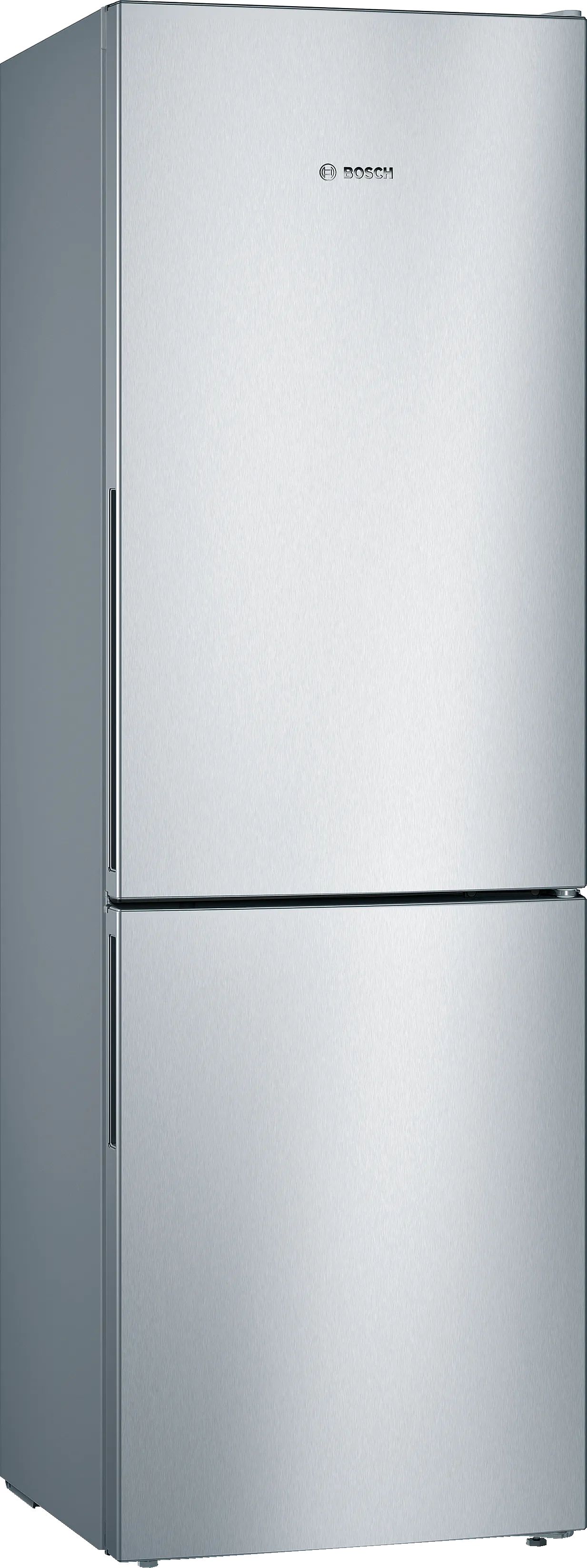 Series 4 free-standing fridge-freezer with freezer at bottom 186 x 60 cm Stainless steel look 