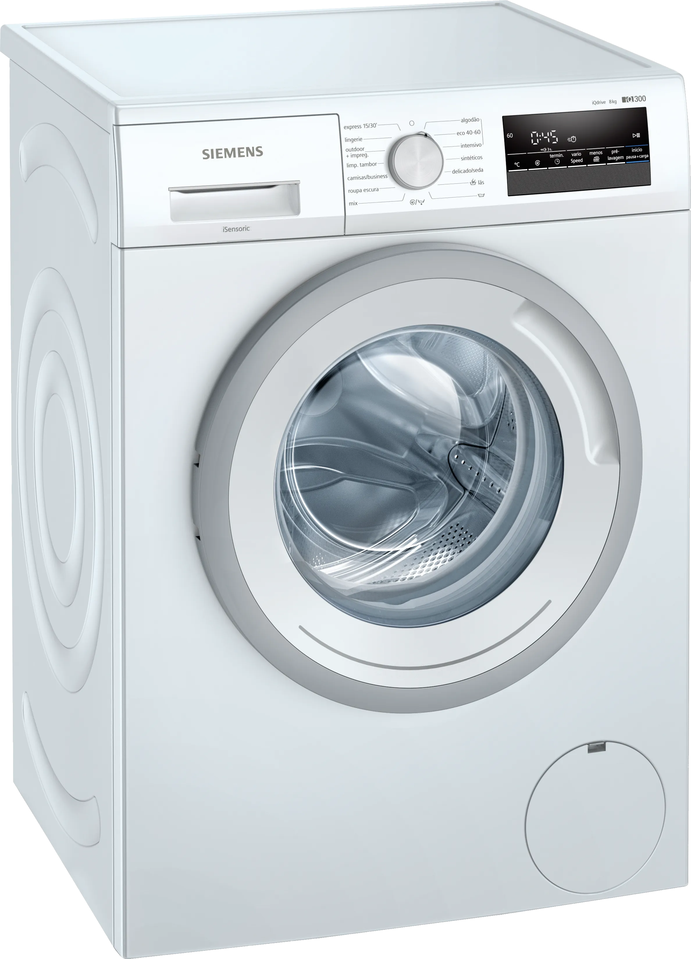 iQ300 Máquina de Lavar Roupa, Carga Frontal 8 kg 1200 rpm, White