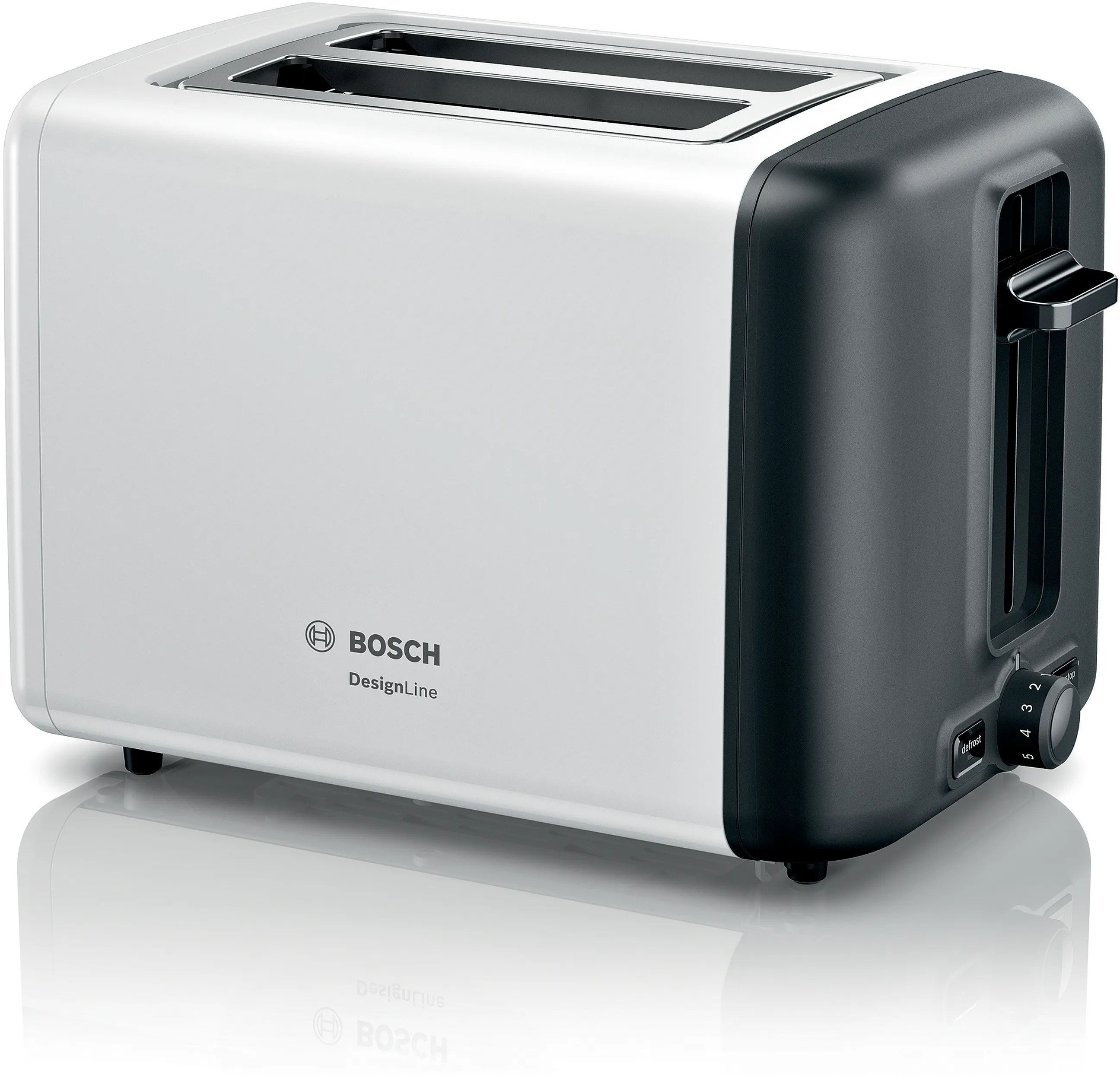 Compact toaster DesignLine Branco 
