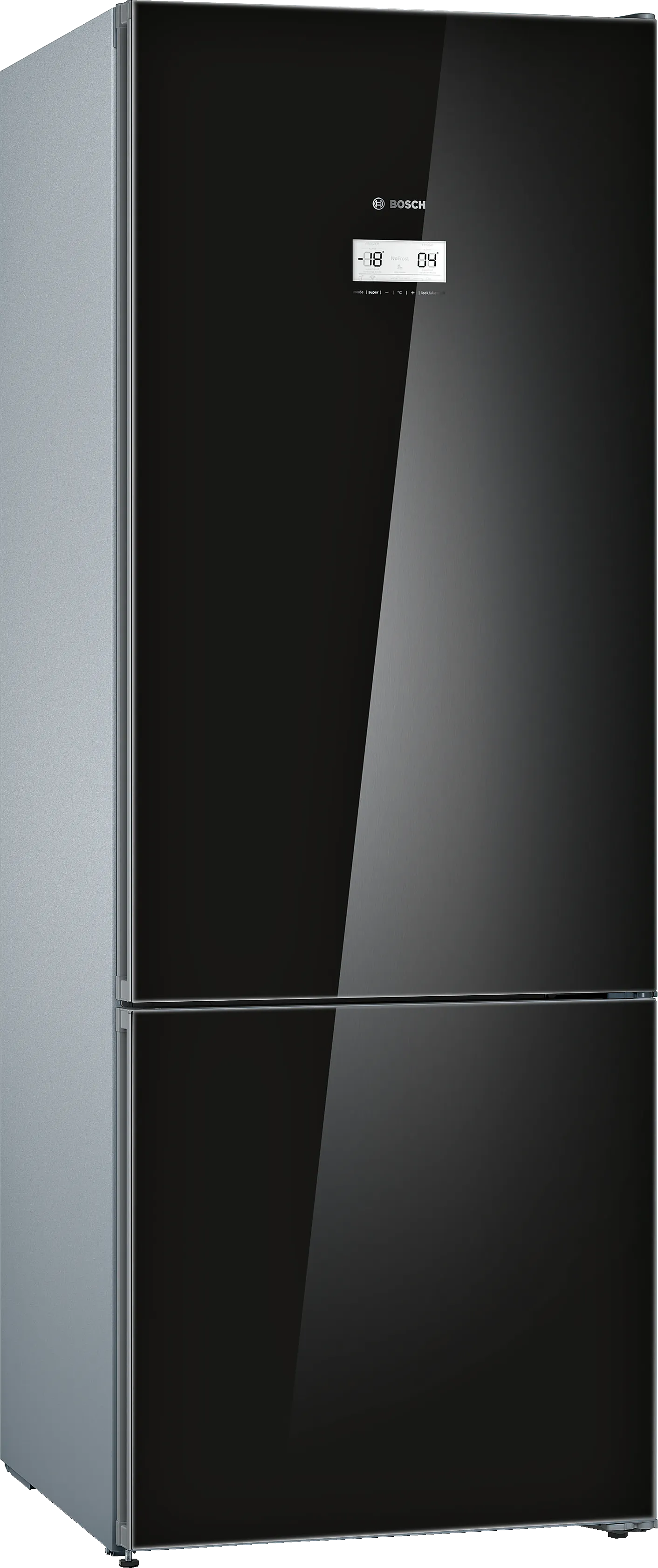 Серия 6 Отдельностоящий холодильник с нижней морозильной камерой 193 x 70 cm Чёрный 
