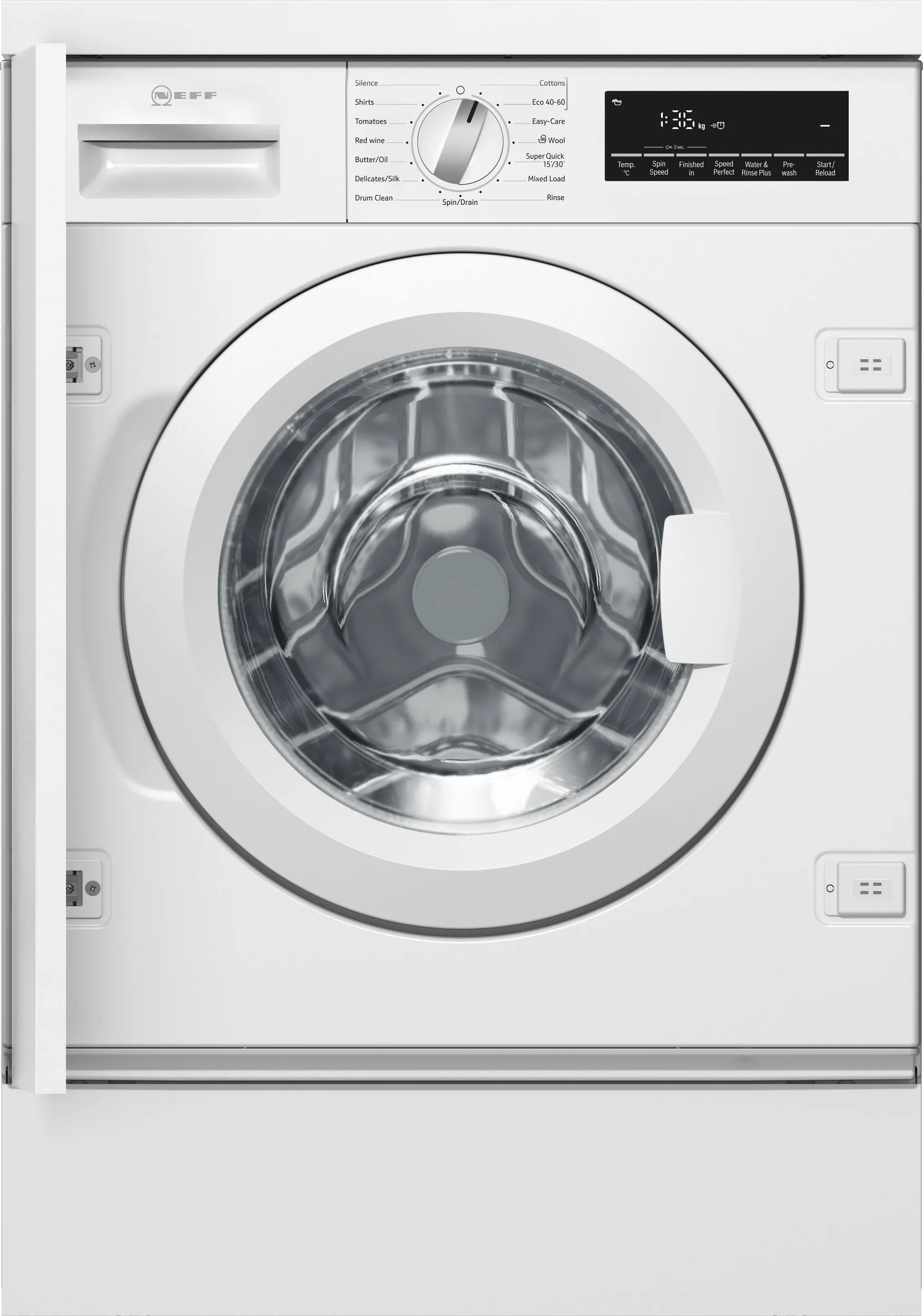Built-in washing machine 8 kg 1400 rpm, White