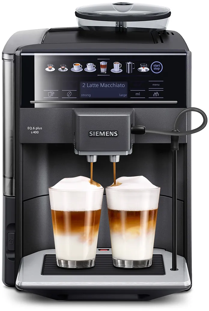 Automatisk kaffemaskin EQ6 plus s400 Safir svart metallic 