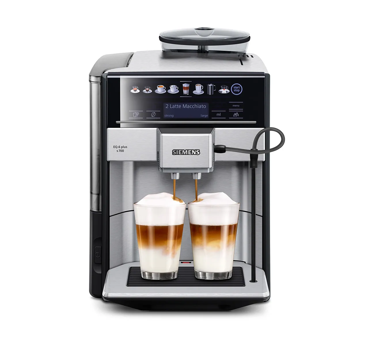 Inbouw espresso volautomaat EQ6 plus s700 Edelstaal 
