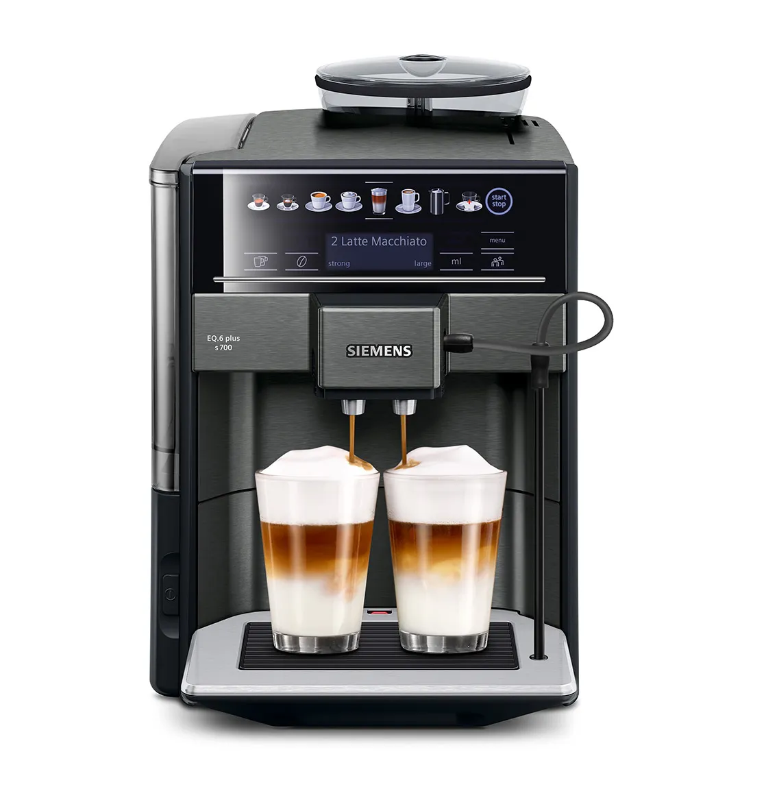 Inbouw espresso volautomaat EQ6 plus s700 Donker inox 