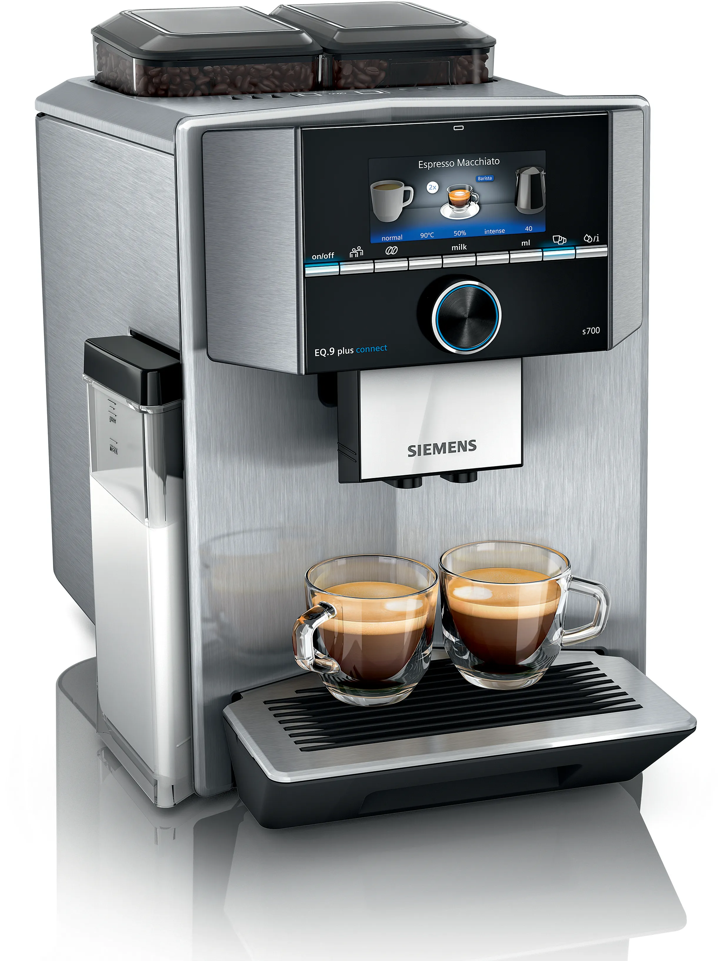 Automatisk kaffemaskin EQ.9 plus connect s700 Metallic 