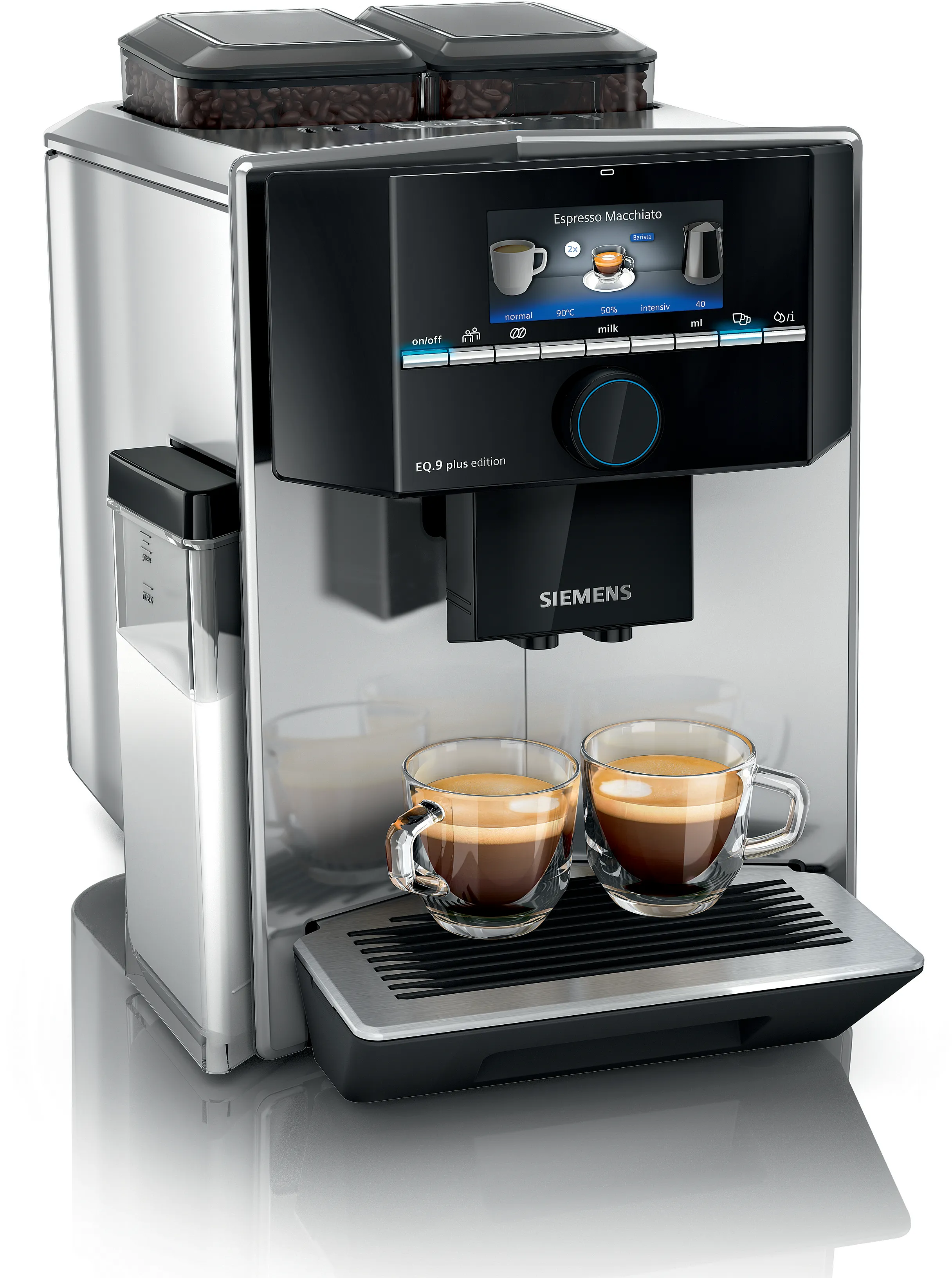 Fuldautomatisk kaffemaskine EQ.9 plus connect s700 rustfrit stål, højglanspoleret 
