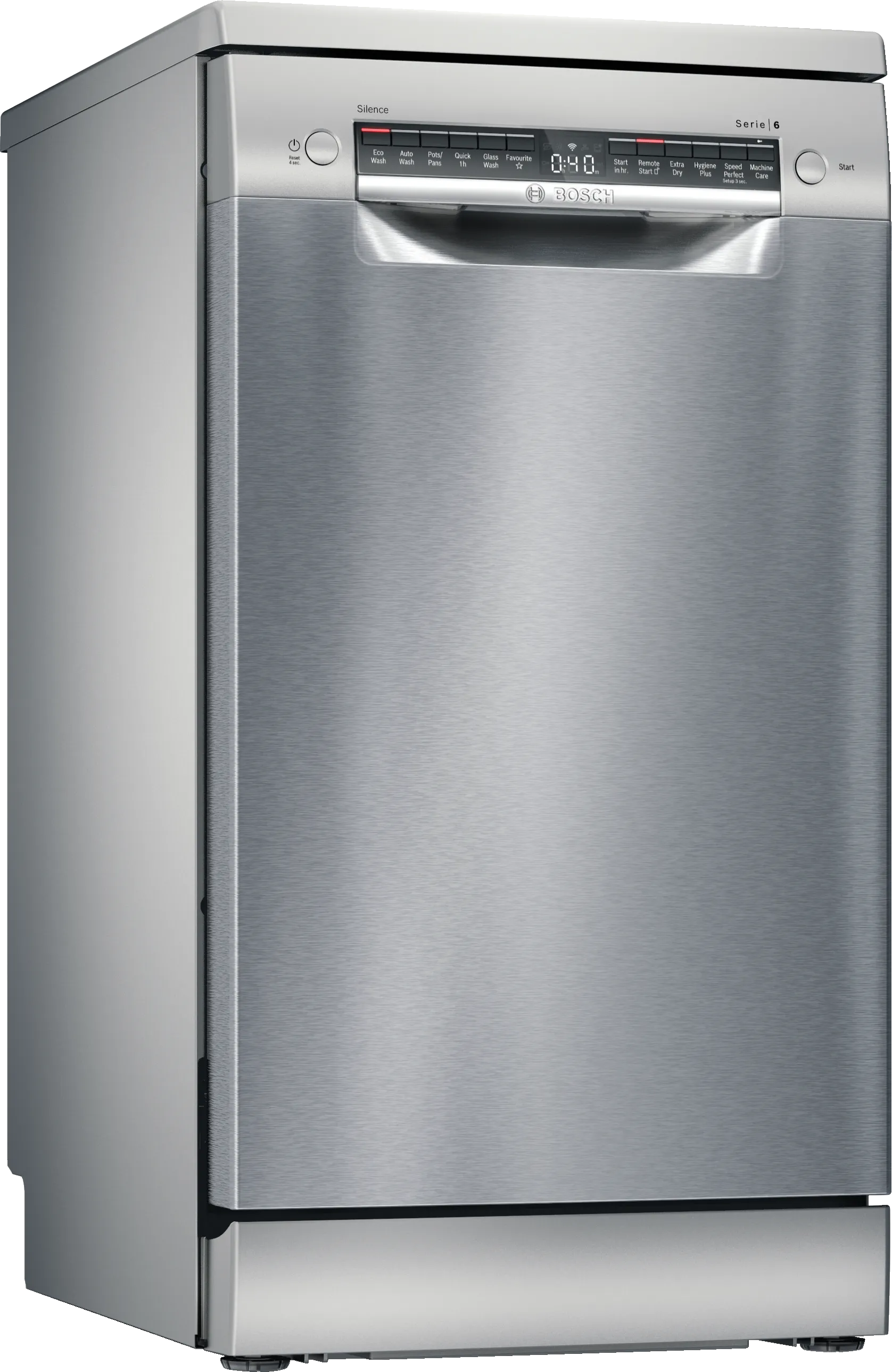 Series 6 free-standing dishwasher 45 cm Brushed steel anti-fingerprint 