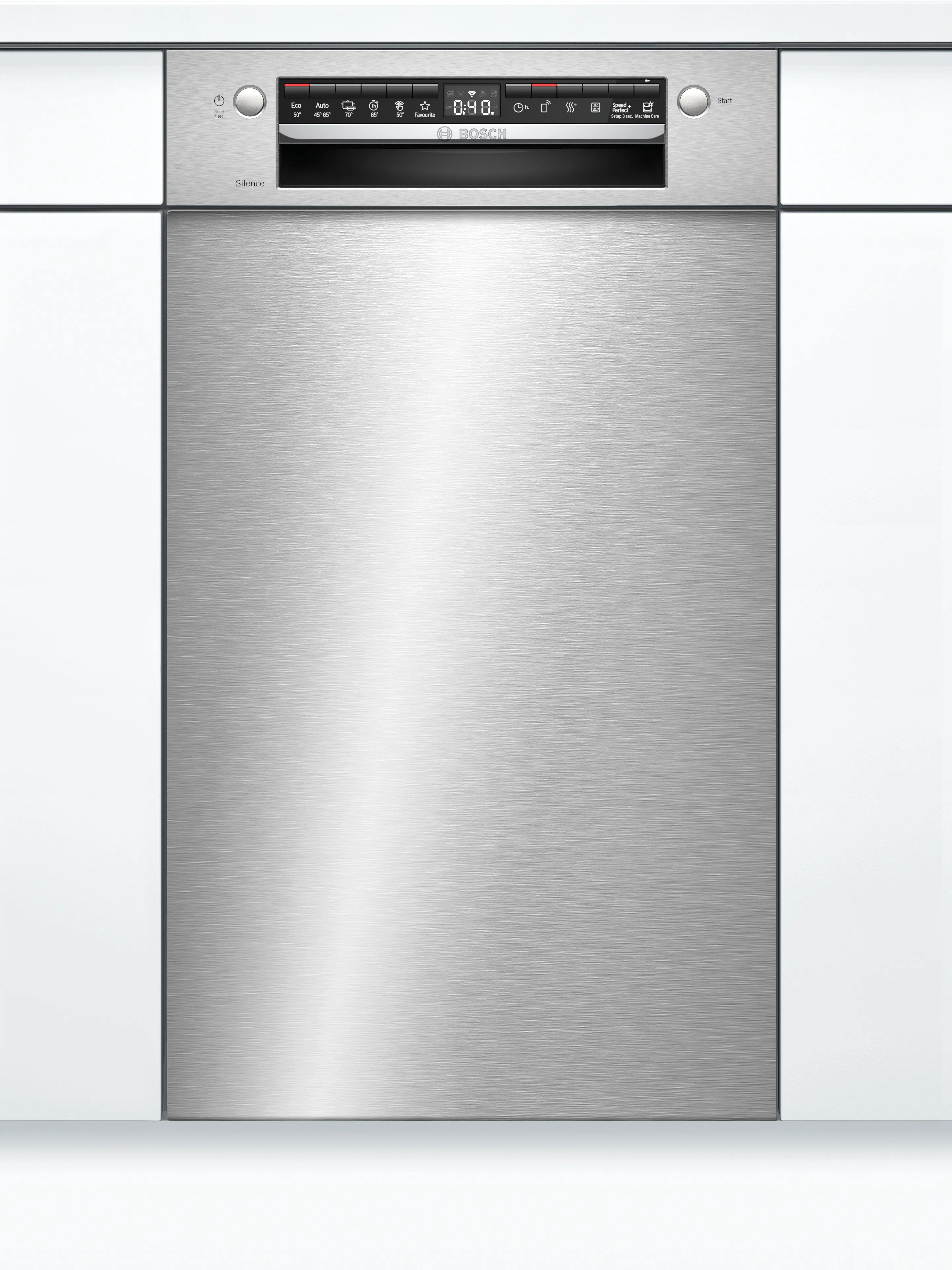 Serie 4 Unterbau-Geschirrspüler 45 cm Gebürsteter Stahl