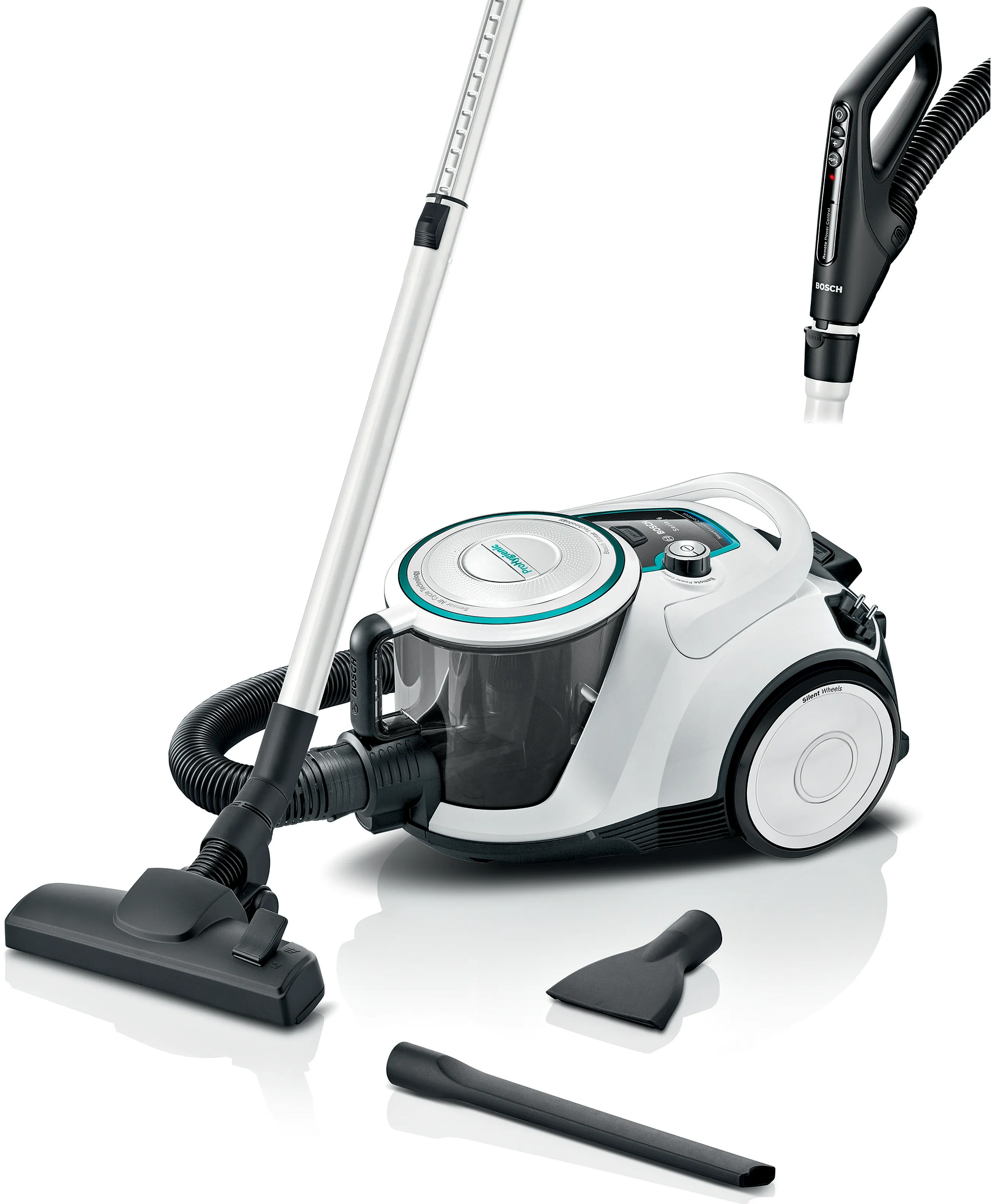 Series 6 Bagless vacuum cleaner ProHygienic White 