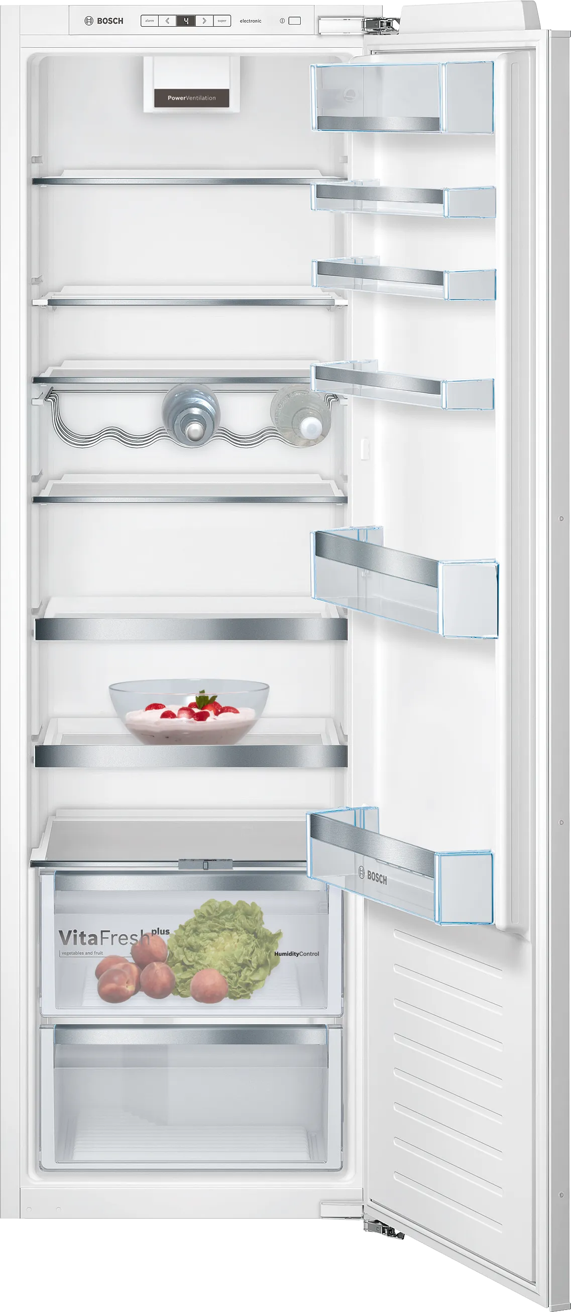 Serie 6 Integrert kjøleskap 177.5 x 56 cm flathengsel 