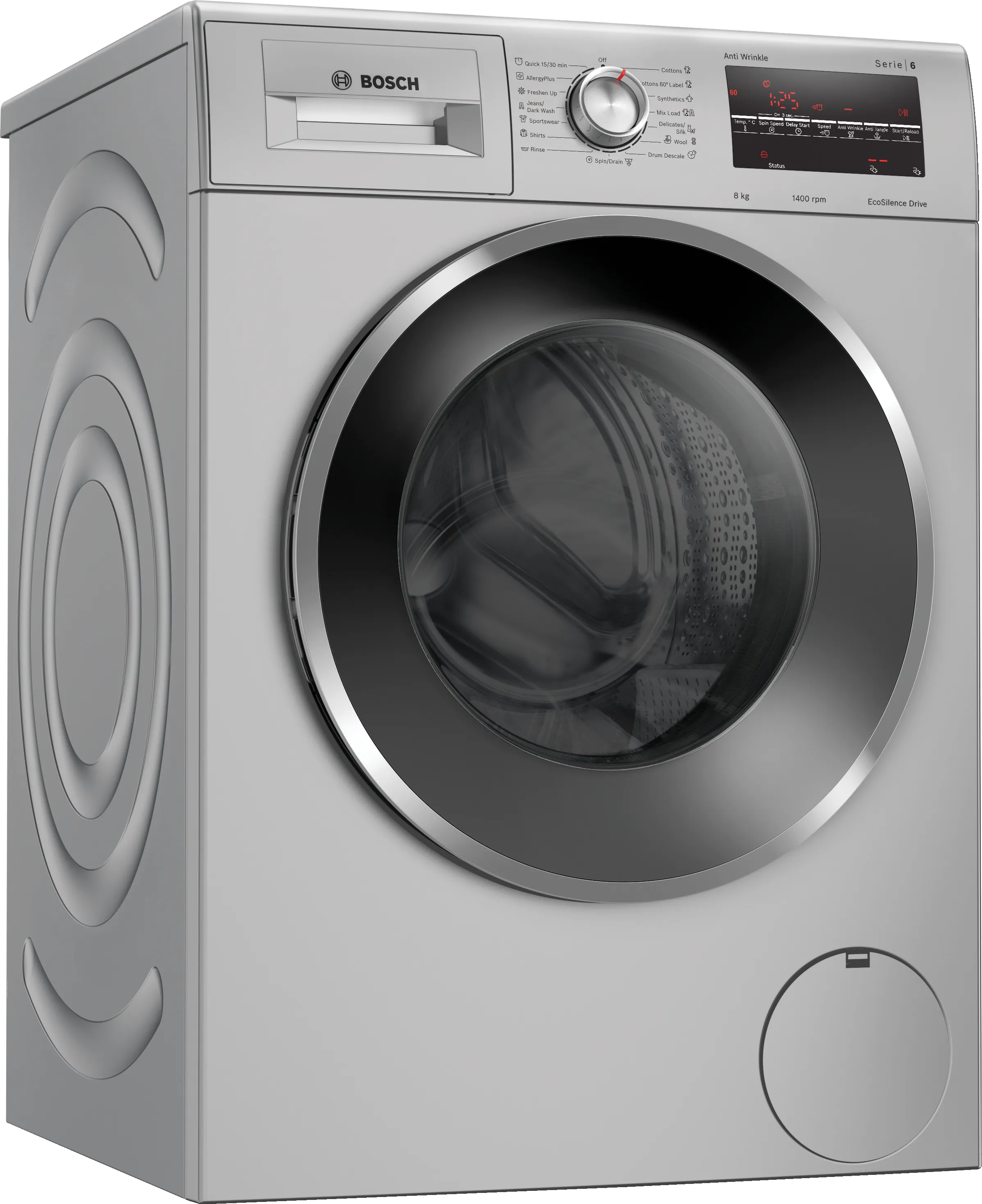 Series 6 washing machine, front loader 8 kg 1400 rpm