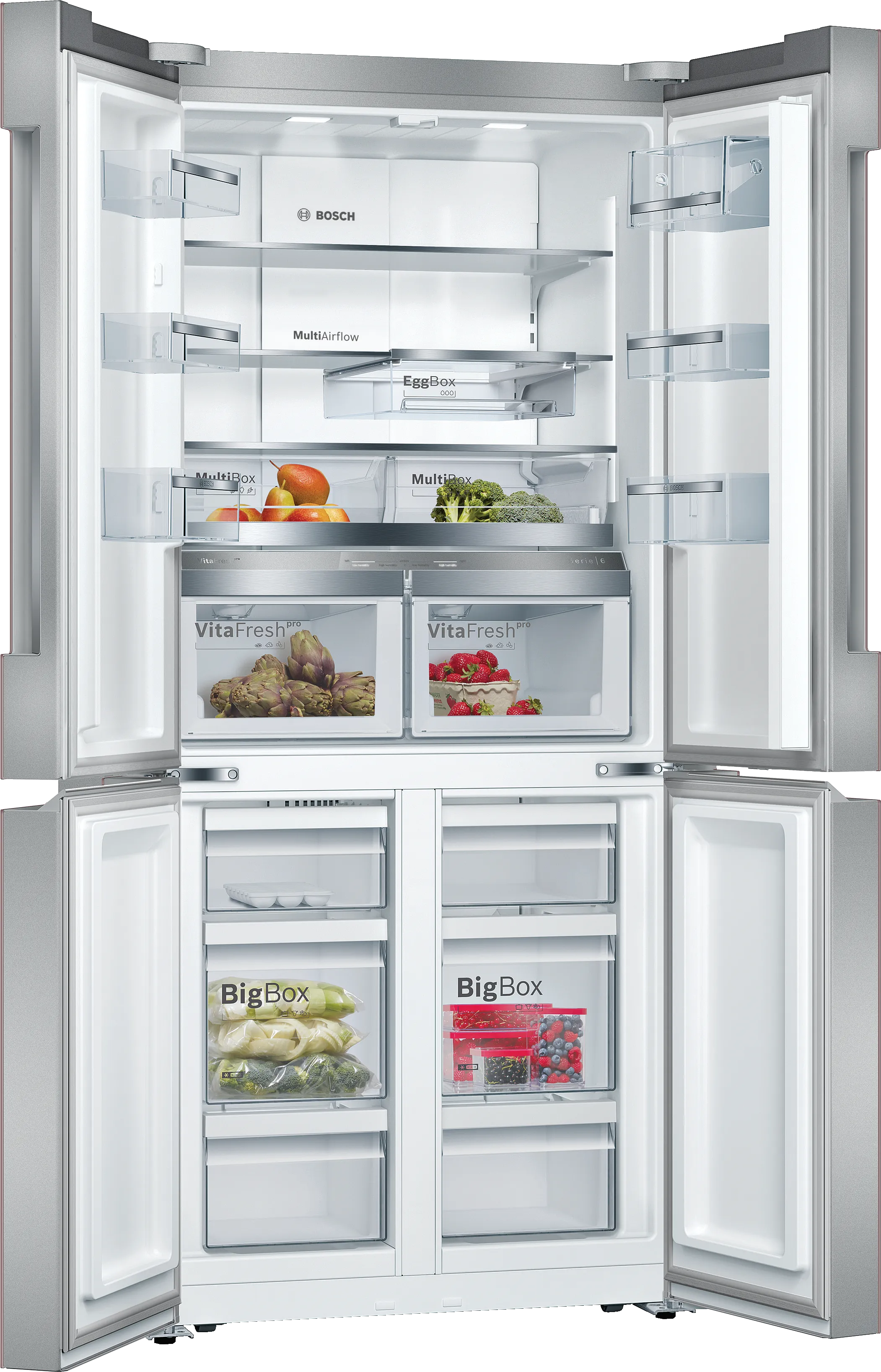 KFN86AA66I French Door Bottom freezer, multi door | Bosch Home