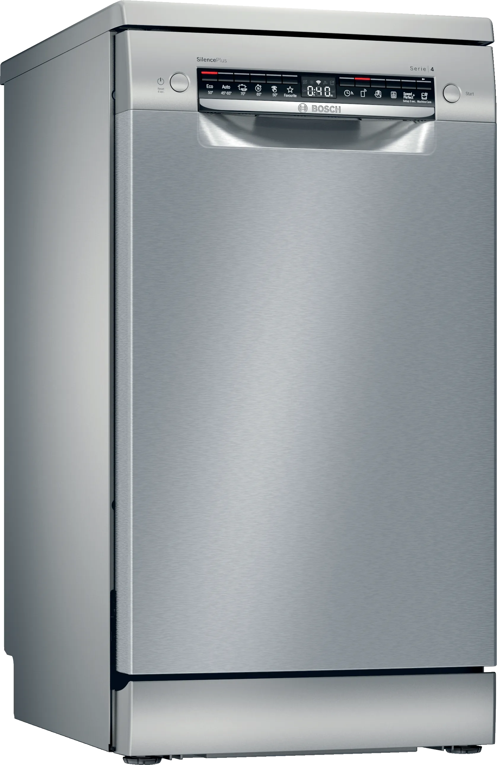 Series 4 free-standing dishwasher 45 cm silver inox 