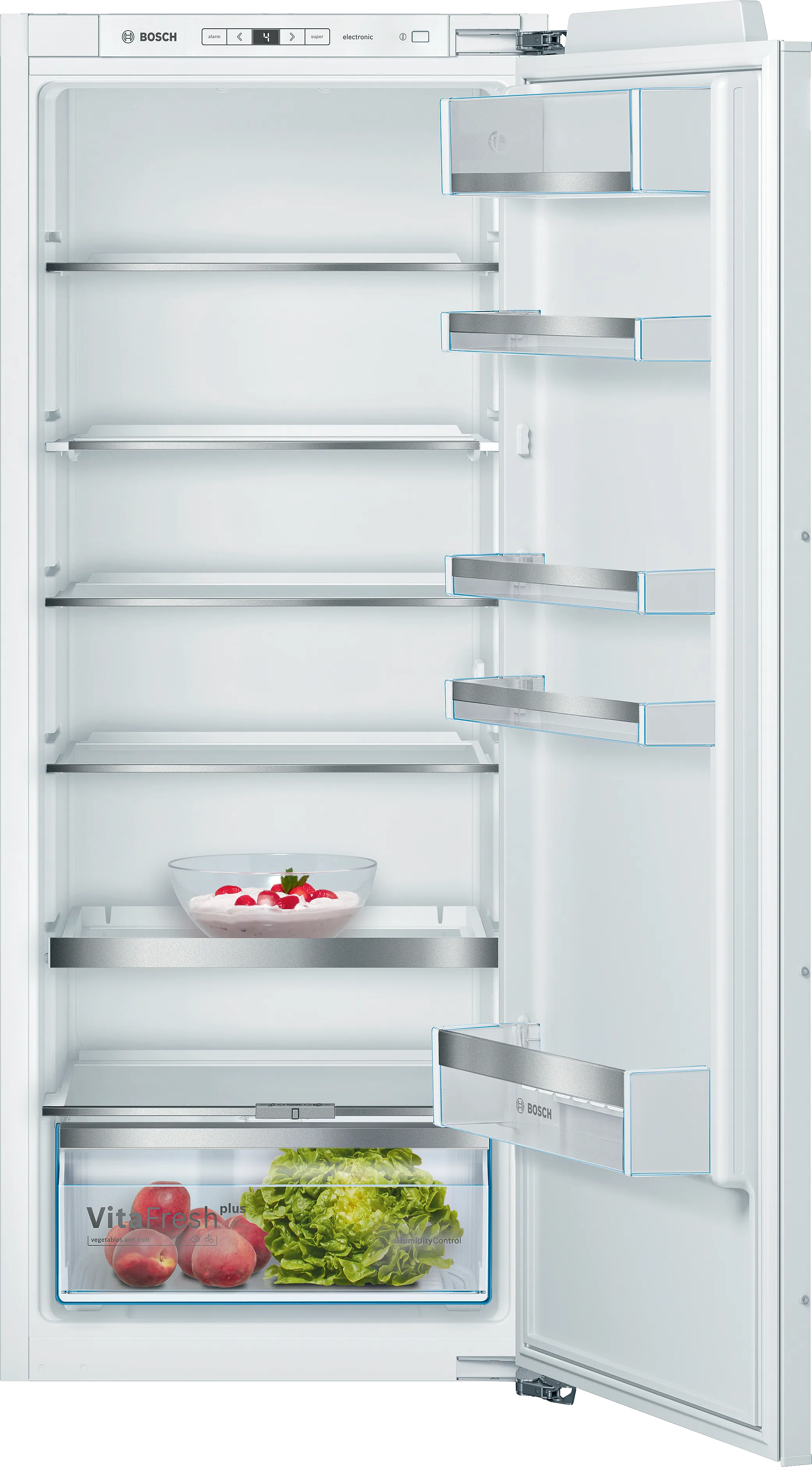 Serija 6 Įmontuojamasis šaldytuvas 140 x 56 cm flat hinge 