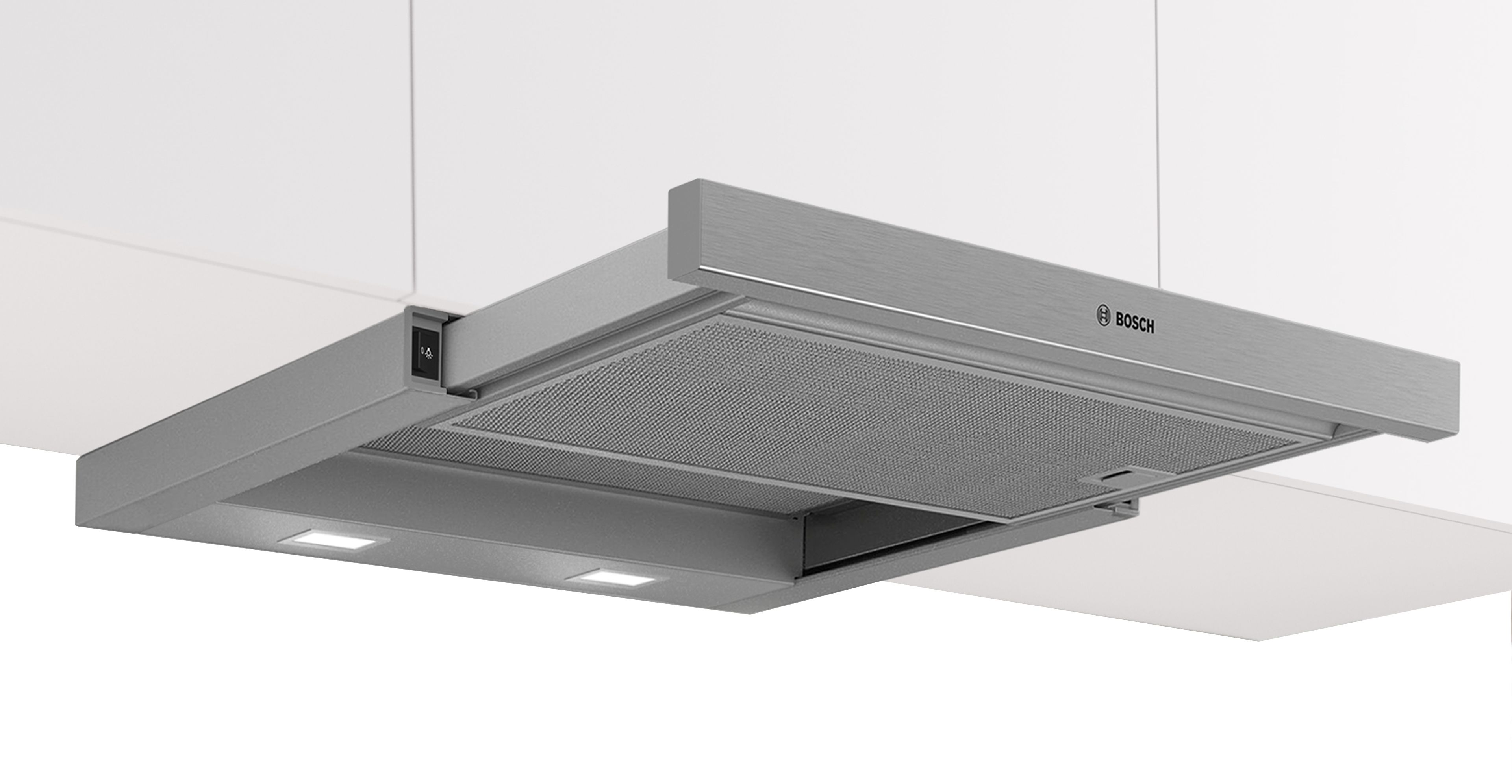 Bosch DFM064W55 – výsuvný odsavač par, 60 cm, stříbrná metalíza