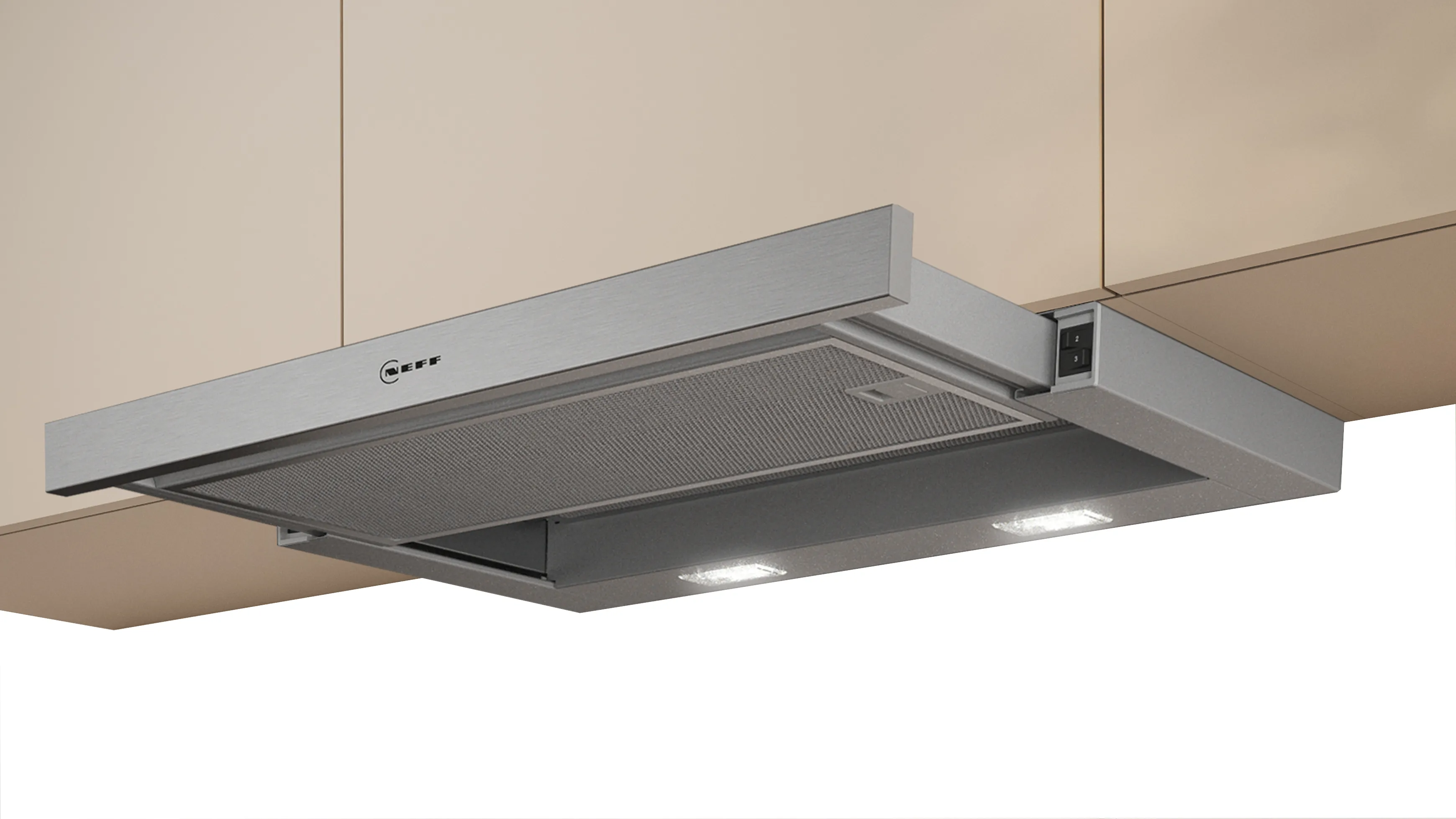 N 30 Slideout rangehood 60 cm Silver metallic 