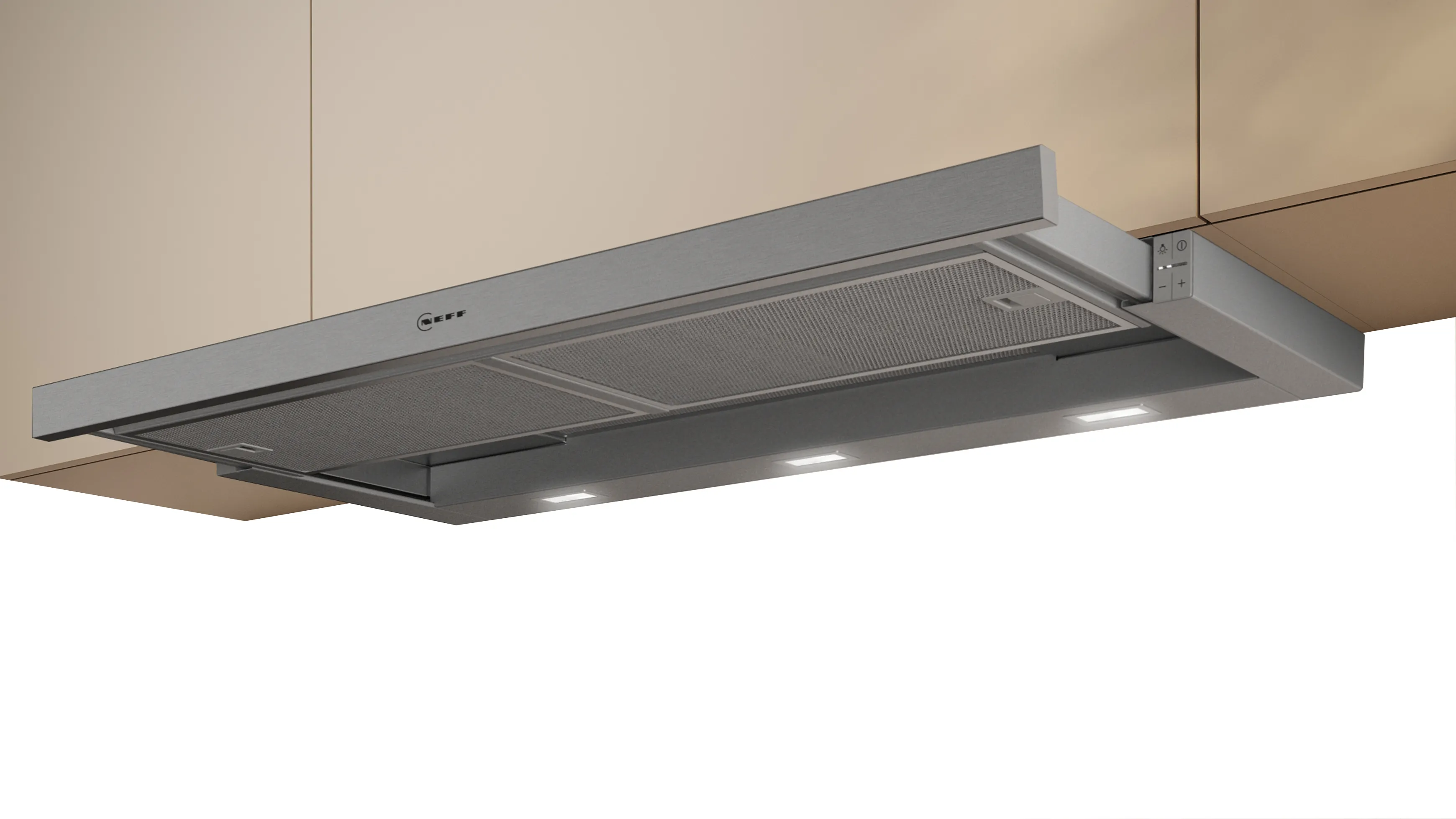 N 50 Telescopic cooker hood 90 cm Silver metallic 