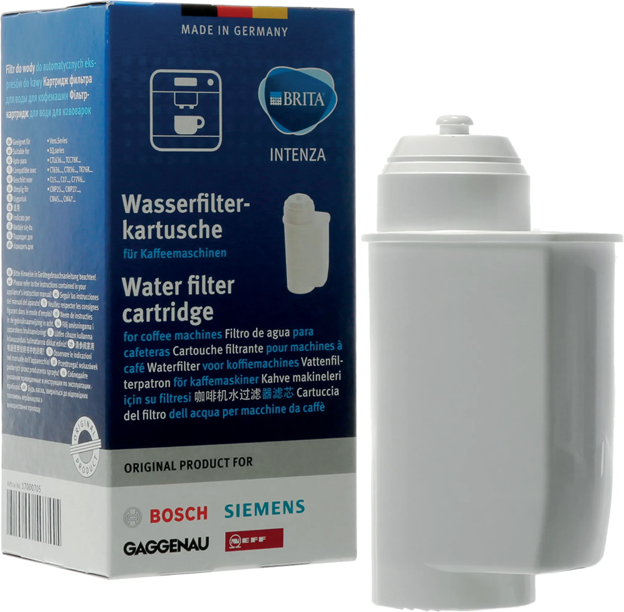 Water filter BRITA Intenza Water Filter for coffee machines Contents: 1x water filter 