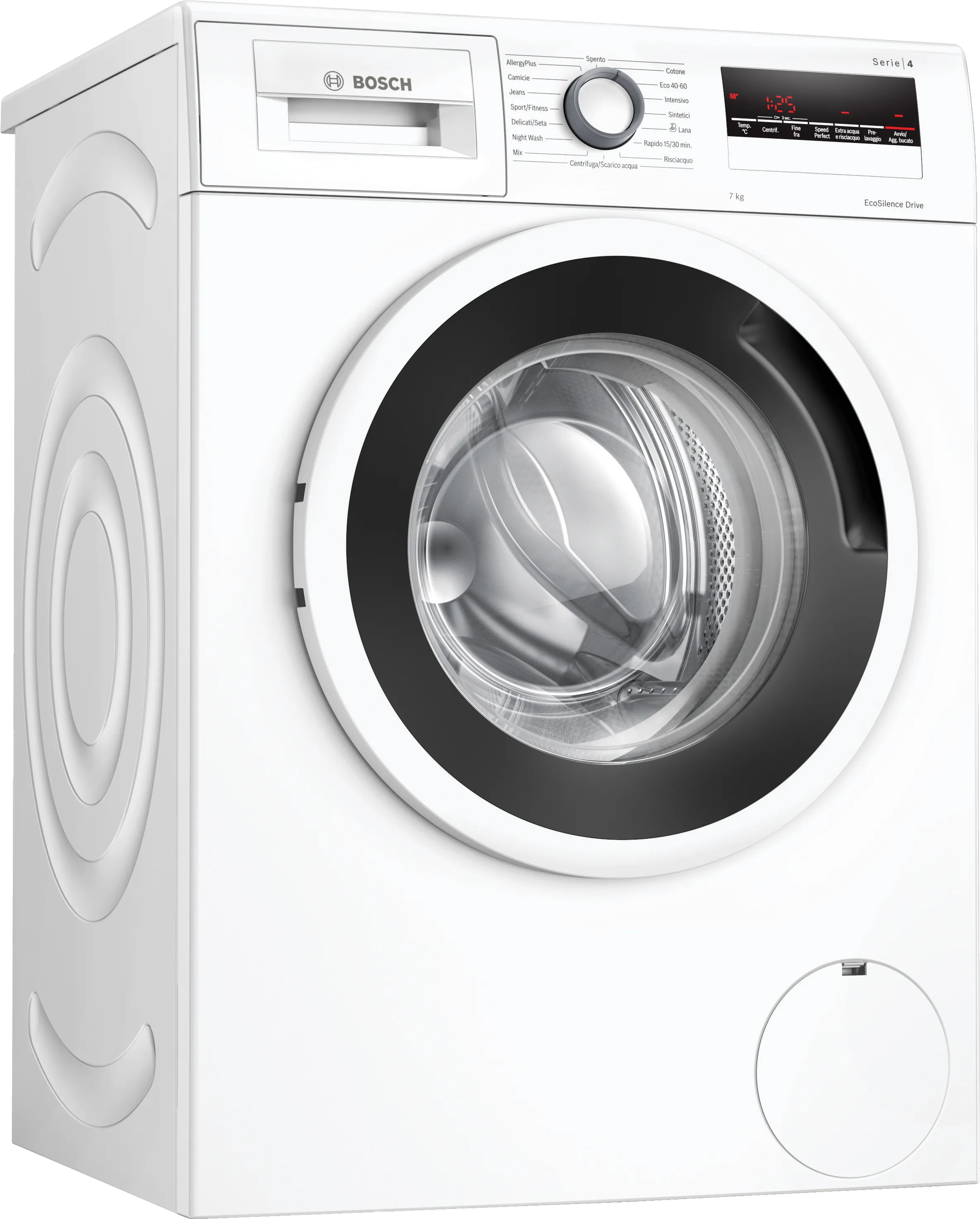 Serie 4 Lavatrice a carica frontale 7 kg 1400 rpm, White