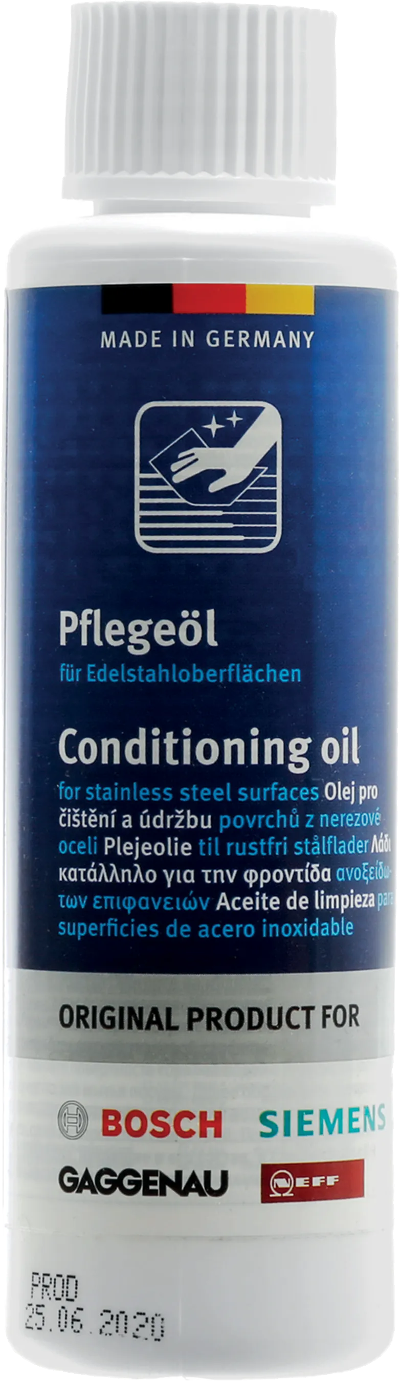 Conditioning Oil for stainless steel surfaces 