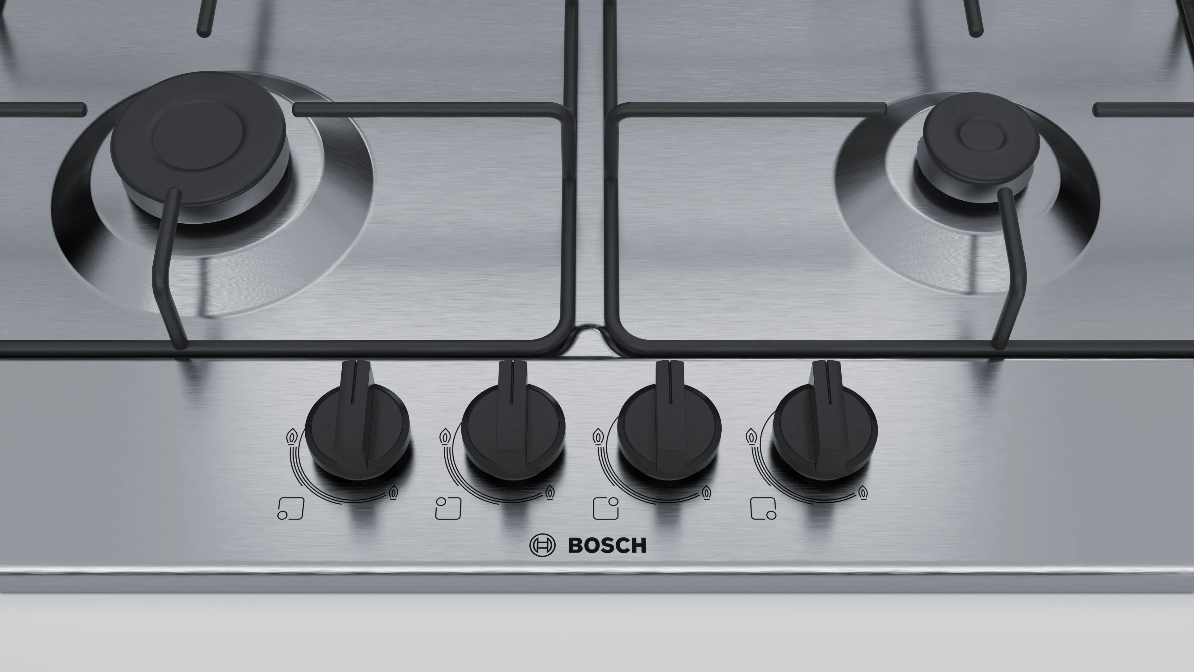 Bosch - table de cuisson gaz 60cm 4 feux inox pgp6b5b90 - UBD