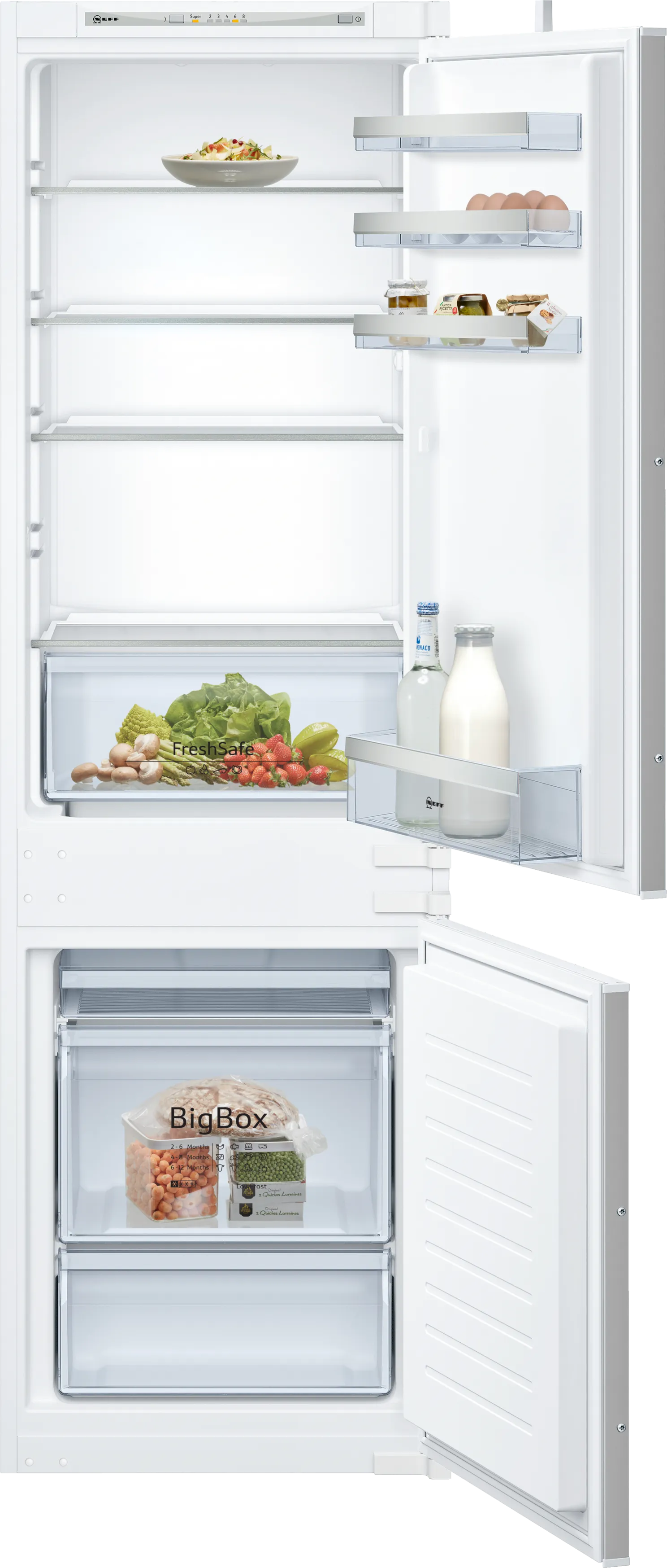 N 50 Frigo-congelatore combinato da incasso 177.2 x 54.1 cm cerniera a traino