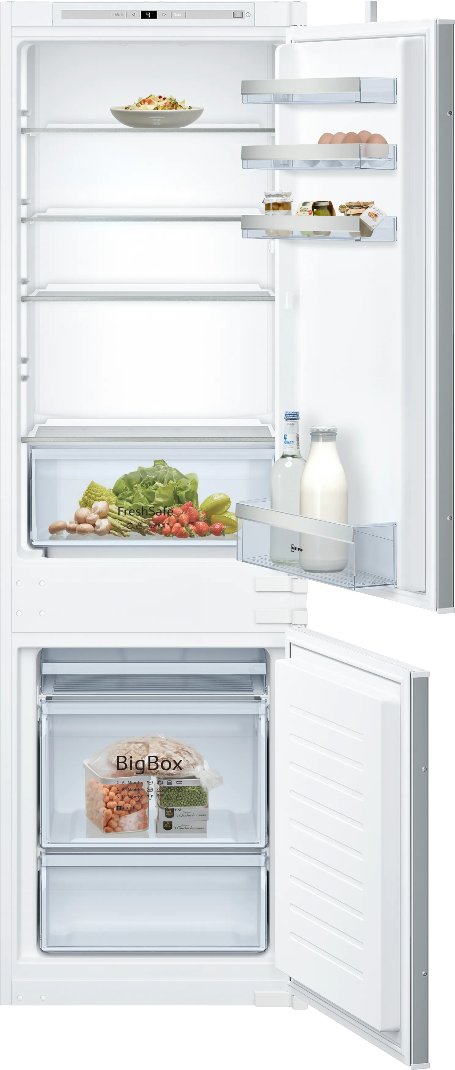 N 50 Frigo-congelatore combinato da incasso 177.2 x 54.1 cm cerniera a traino