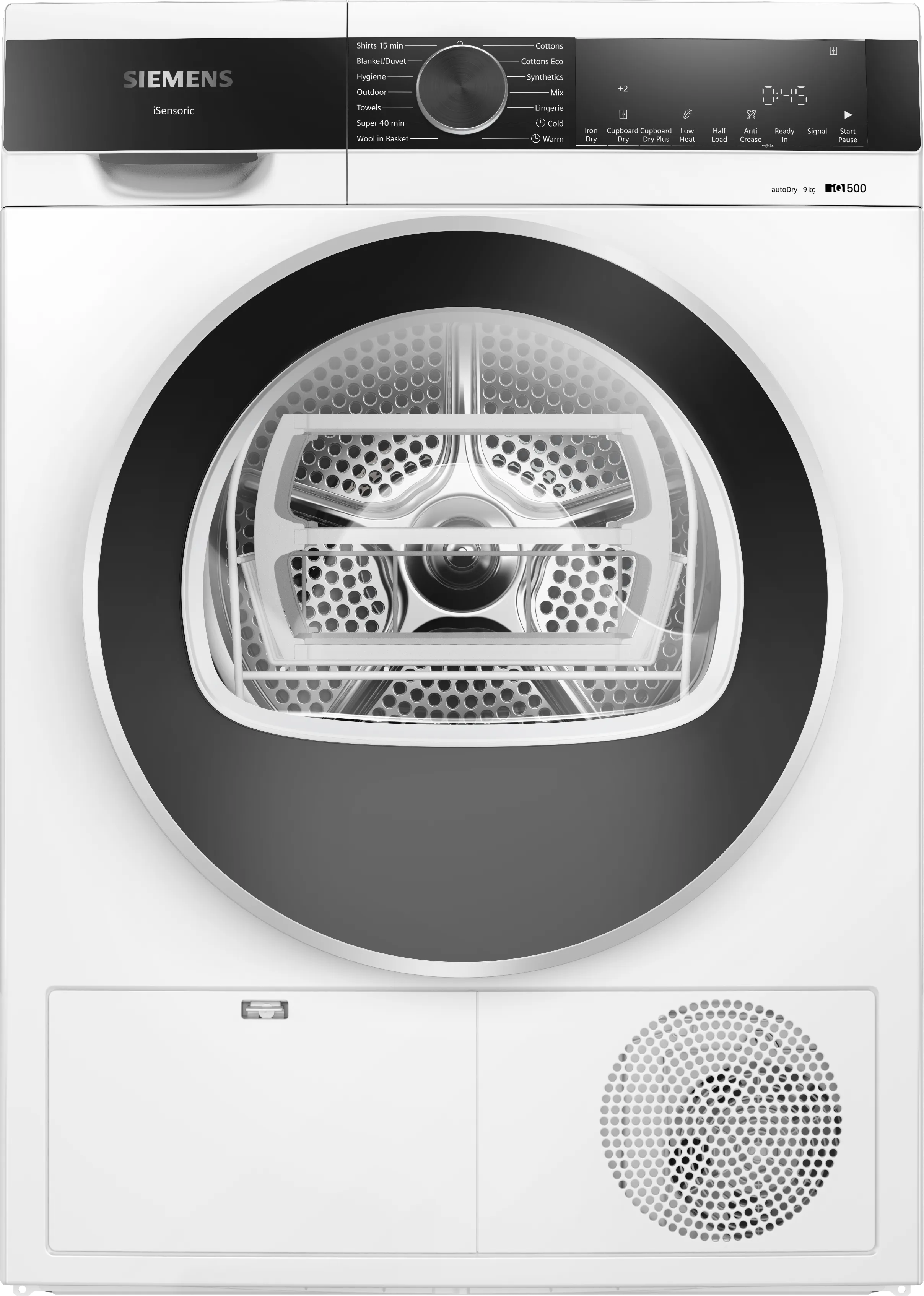 iQ500 condenser tumble dryer 9 kg 