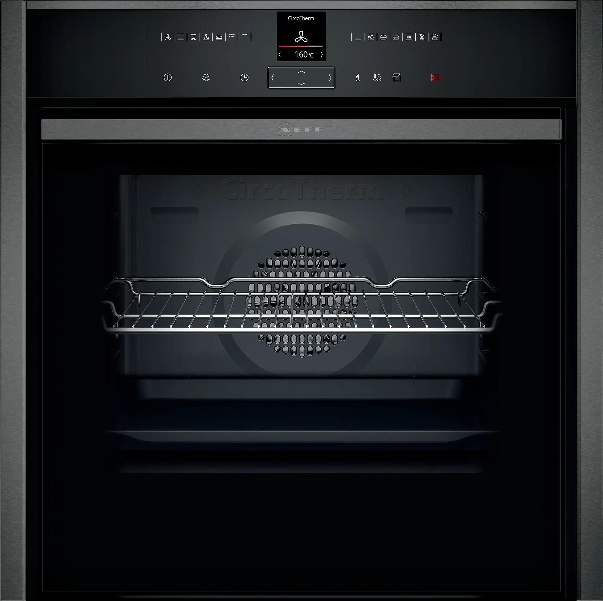 N 70 oven met toegevoegde stoom 60 x 60 cm Graphite-Grey 