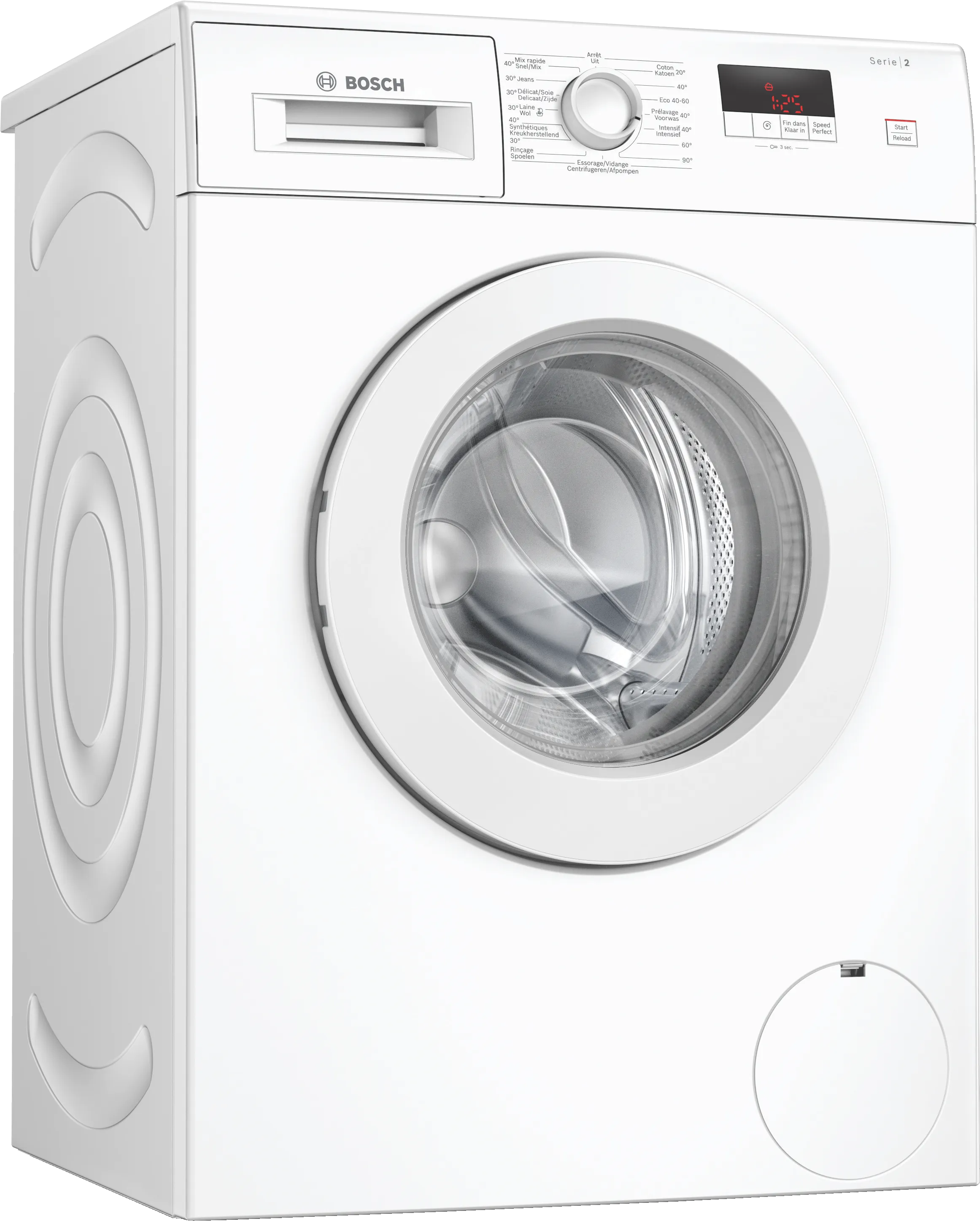 Serie 2 Wasmachine, voorlader 7 kg 1400 rpm, White