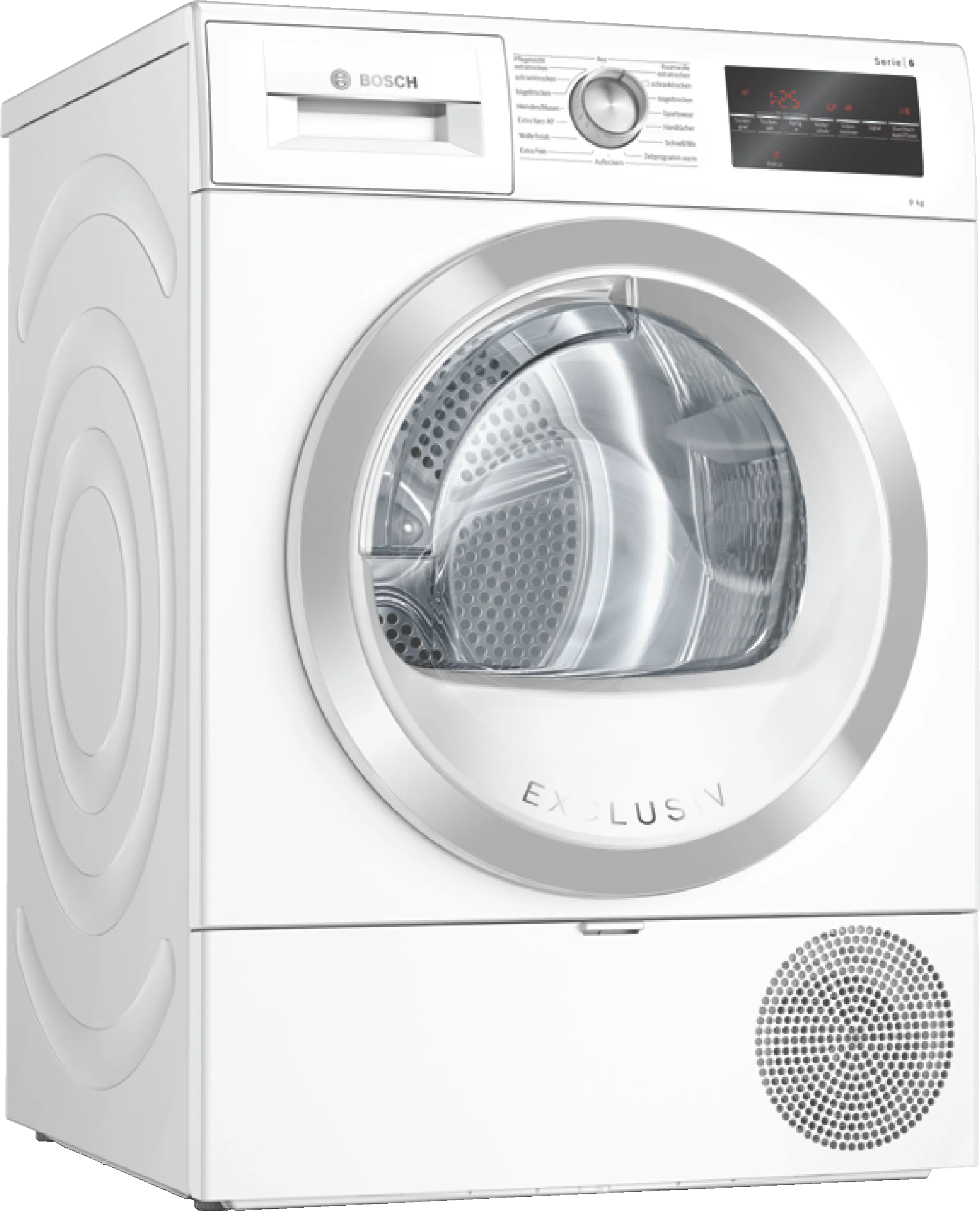 Series 6 heat pump dryer 9 kg White
