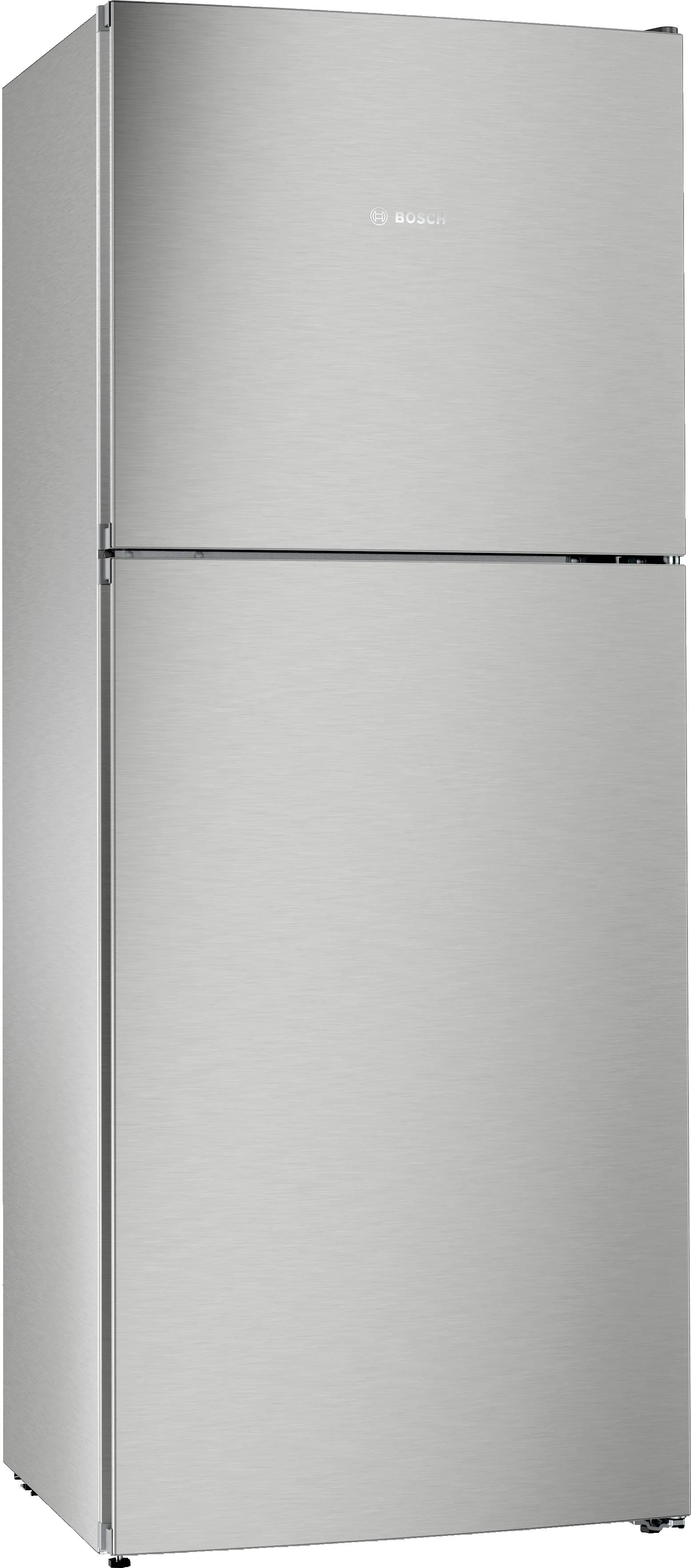 Series 2 free-standing fridge-freezer with freezer at top 178 x 70 cm Inox-look-metallic 