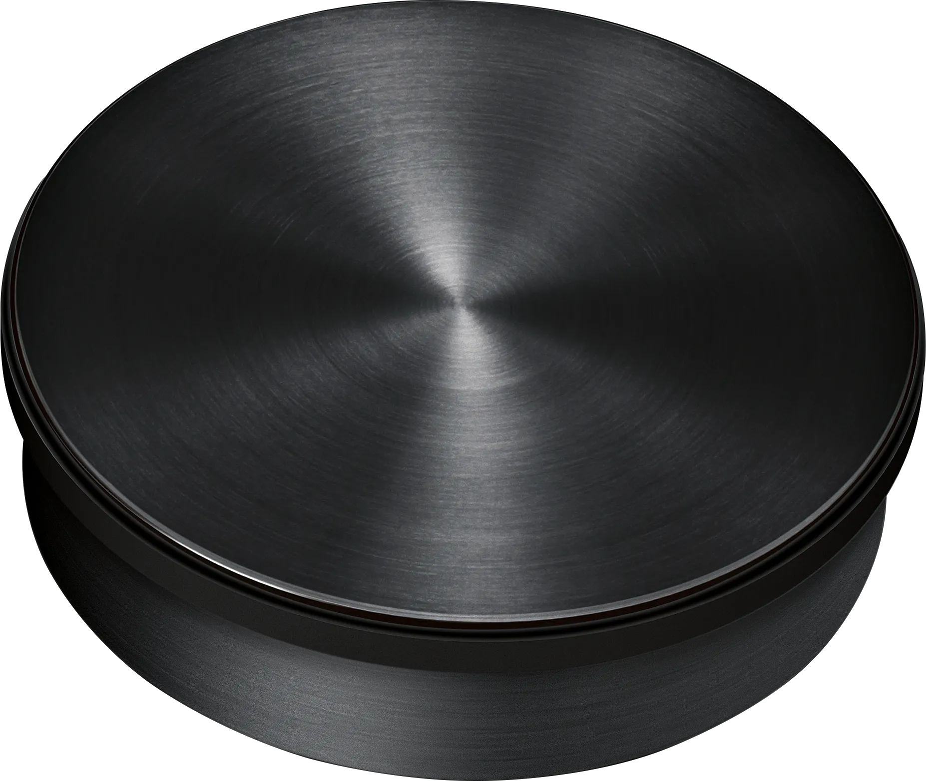TwistPad Twist-Pad, magnetvred för häll Vred av rostfritt stål med svart beläggning 