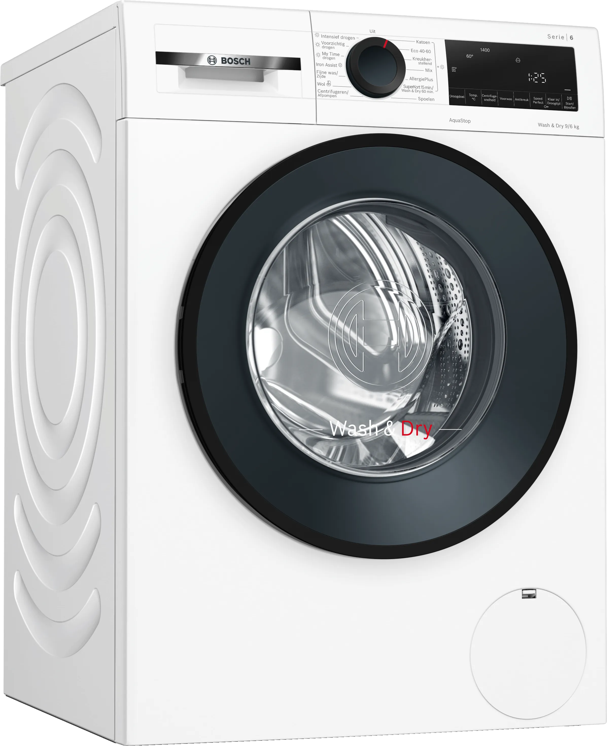 Serie 6 Was-droogcombinatie 9/6 kg 1400 rpm