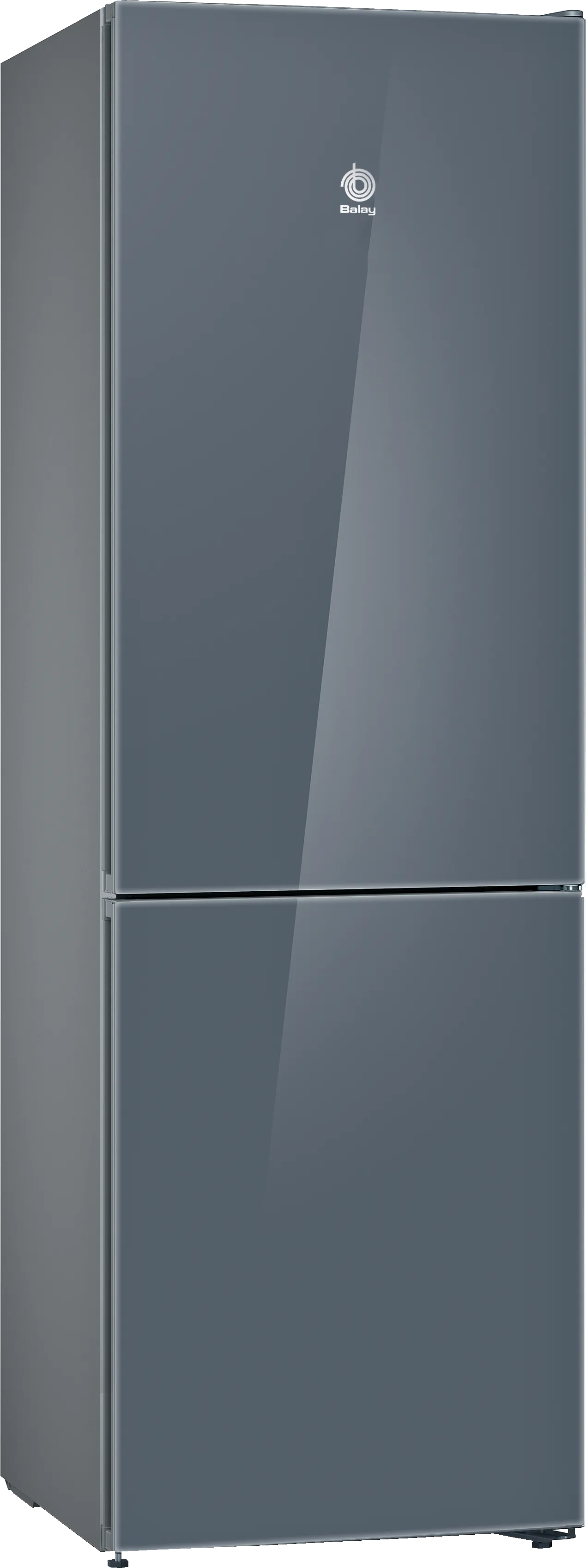 Frigorífico combinado 186 x 60 cm Cristal gris antracita, Total No Frost
