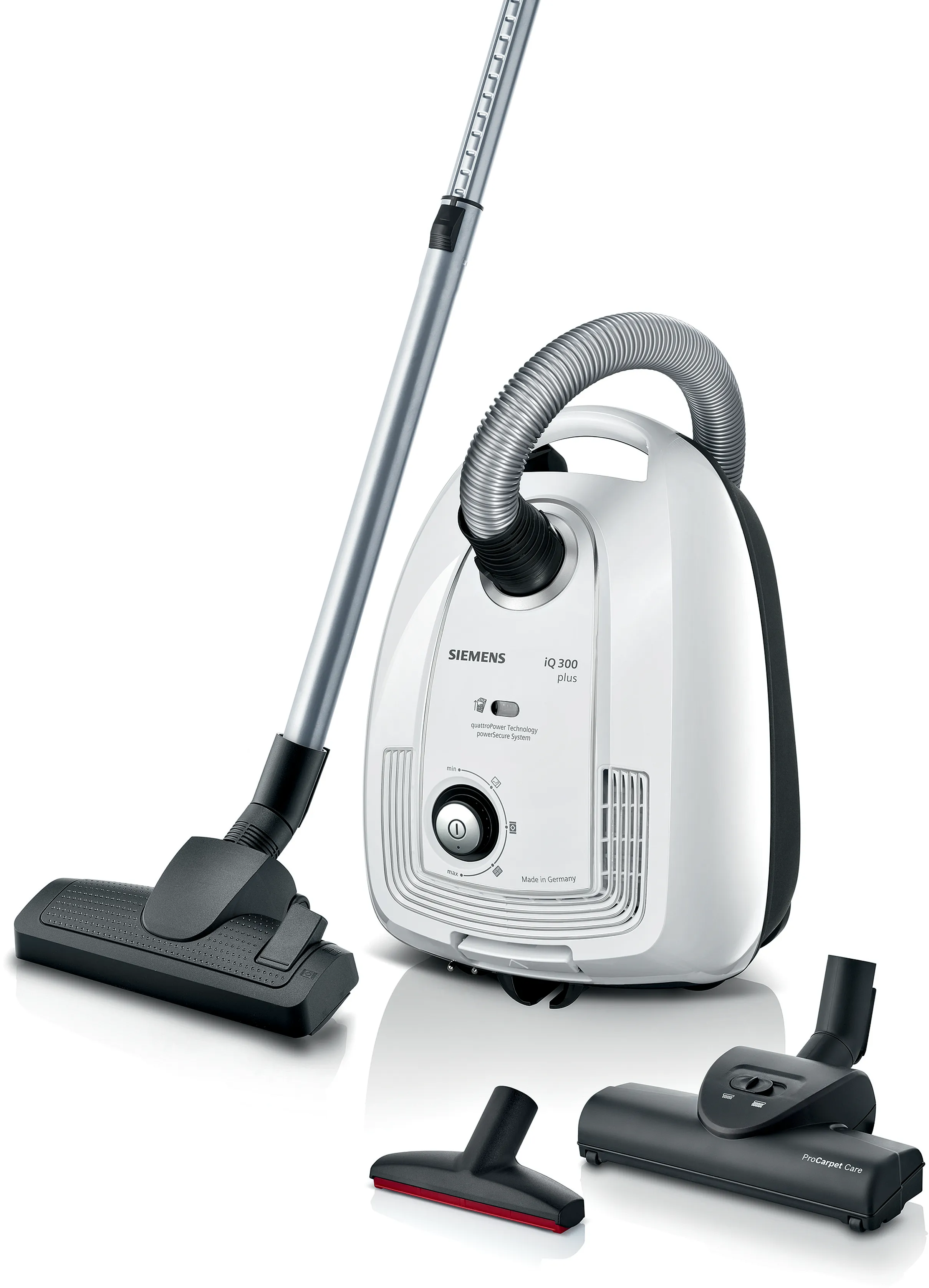 Staubsauger mit Beutel iQ300 Plus Weiß 