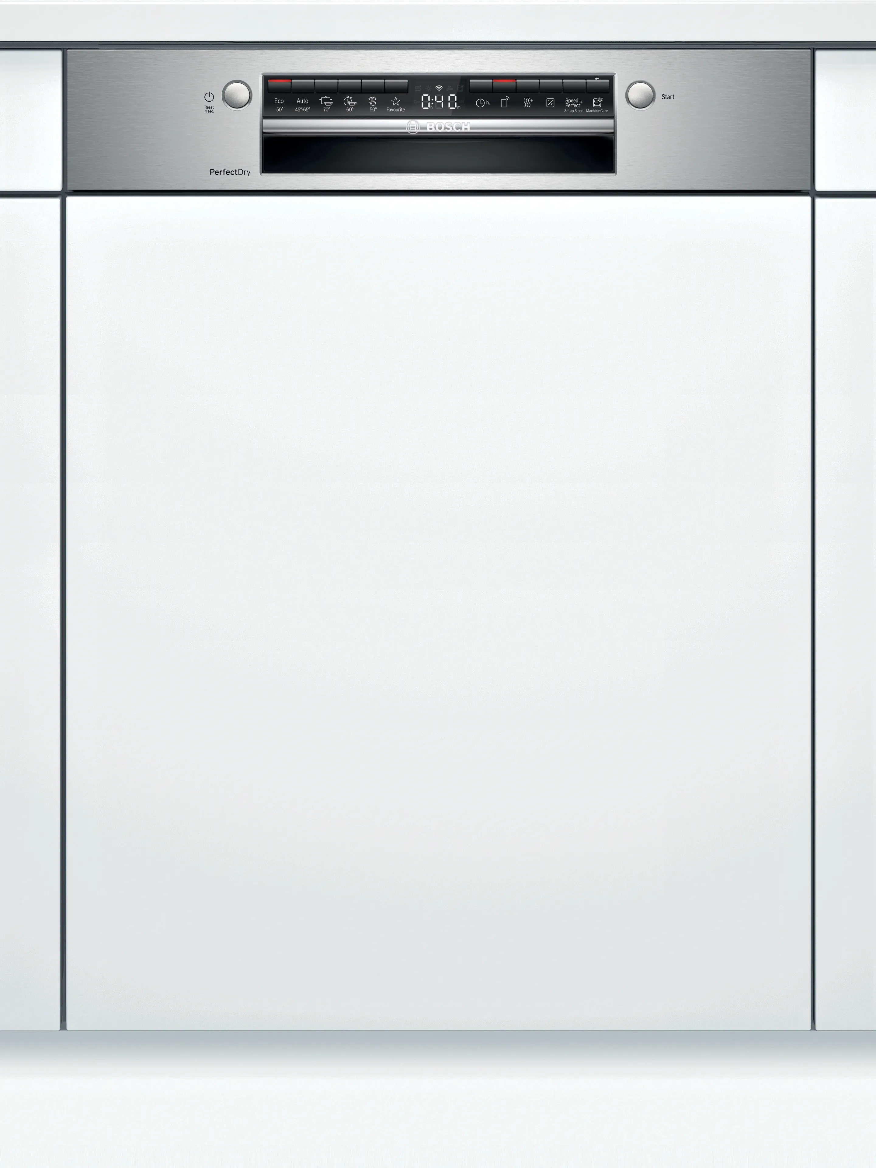 Serie 6 Teilintegrierter Geschirrspüler 60 cm Gebürsteter Stahl