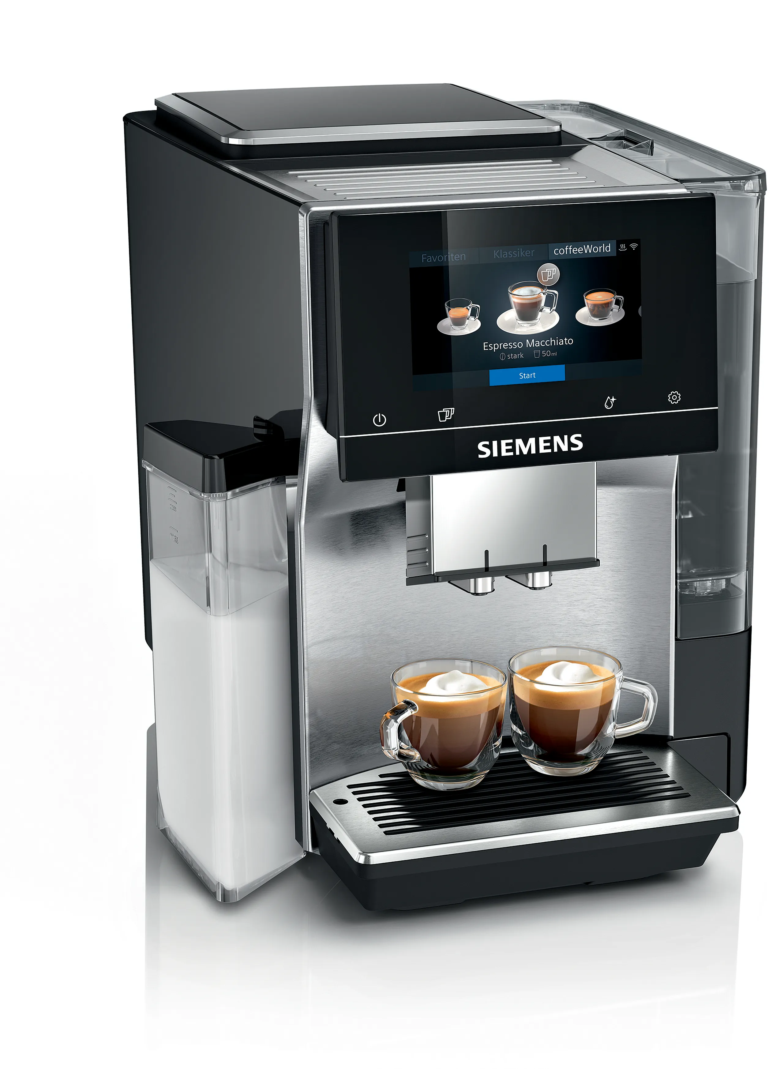 Fully automatic coffee machine EQ700 integral Edelstahl 