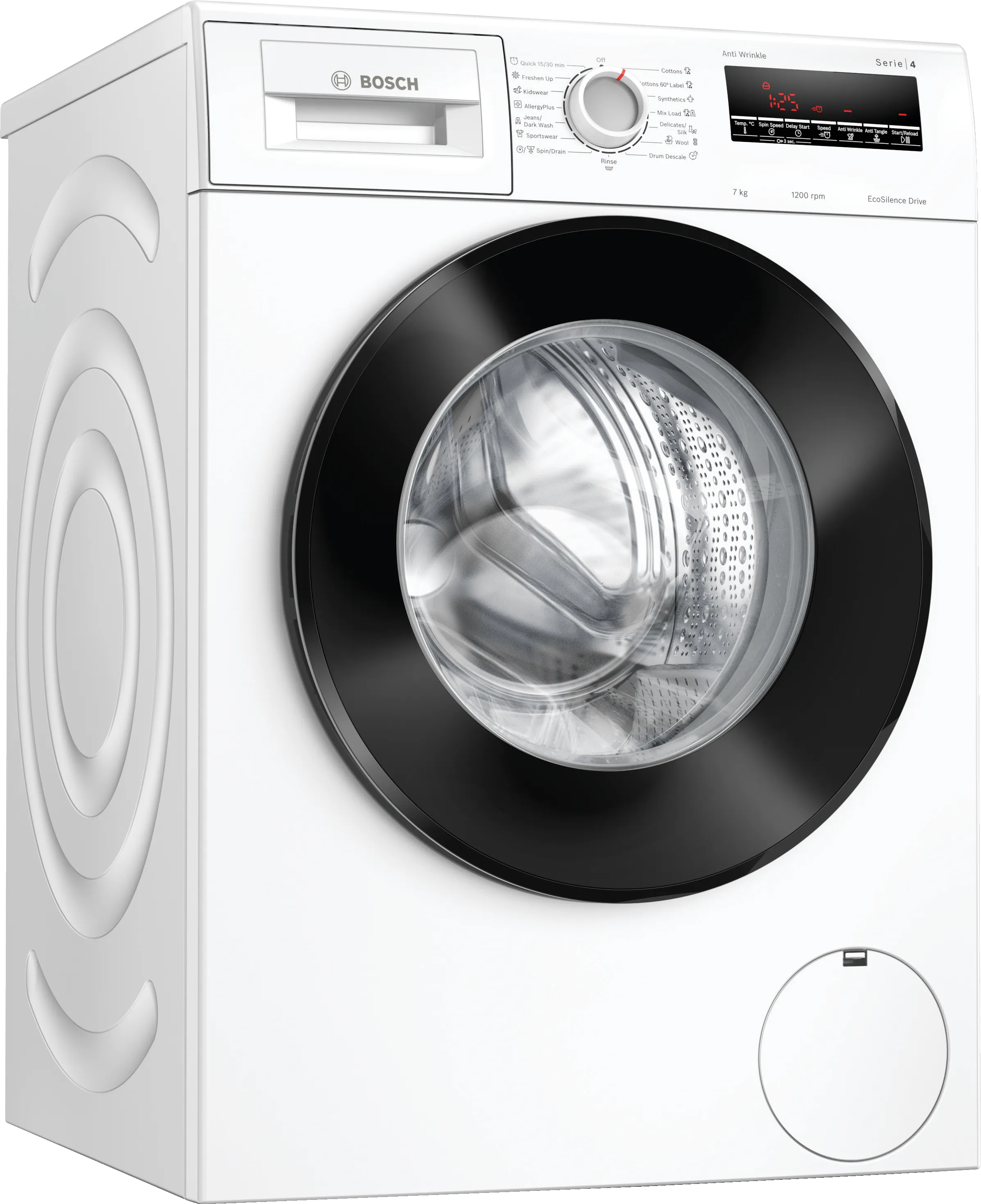 Series 4 washing machine, front loader 7 kg 1200 rpm