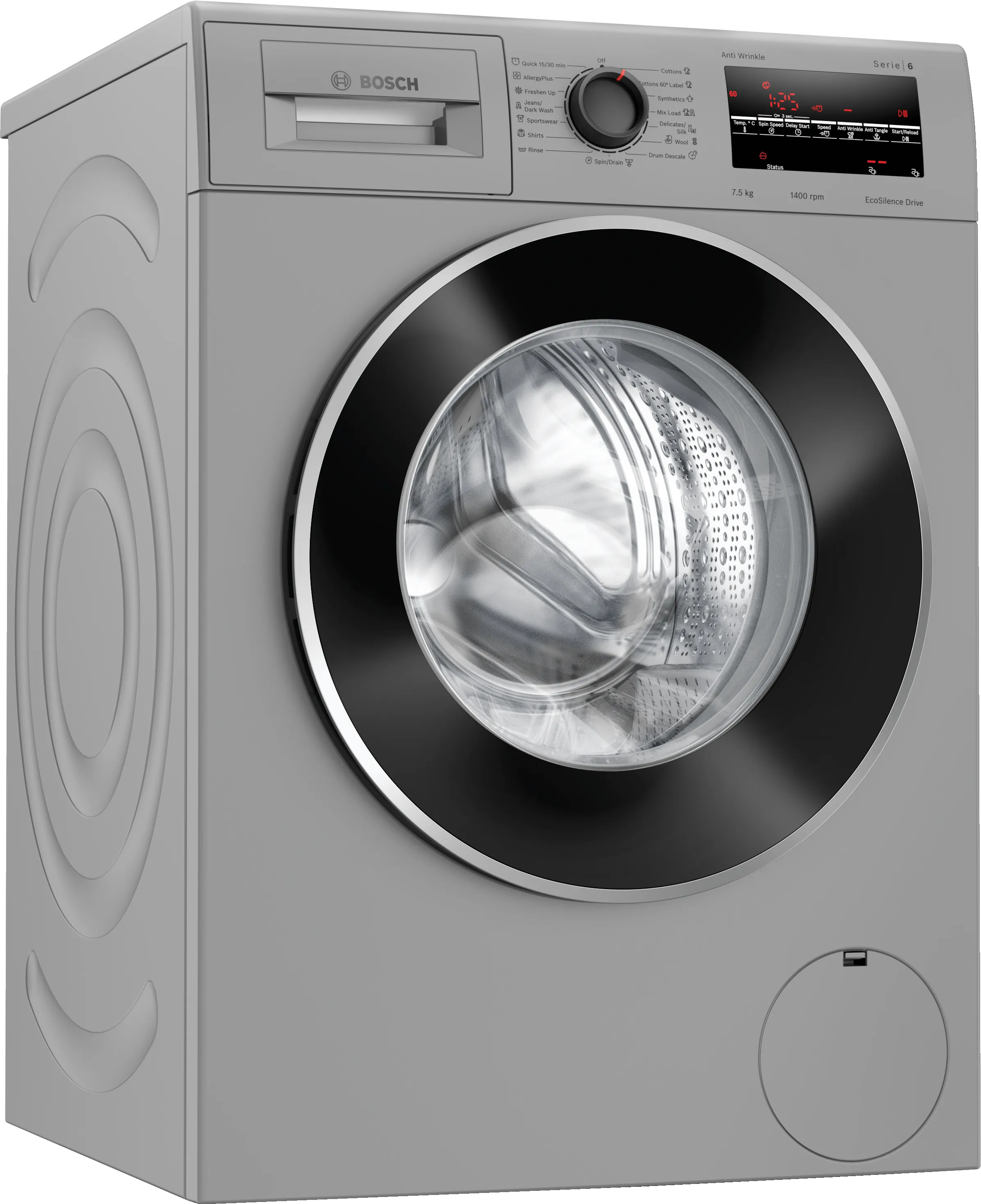 Series 6 washing machine, front loader 7.5 kg 1400 rpm