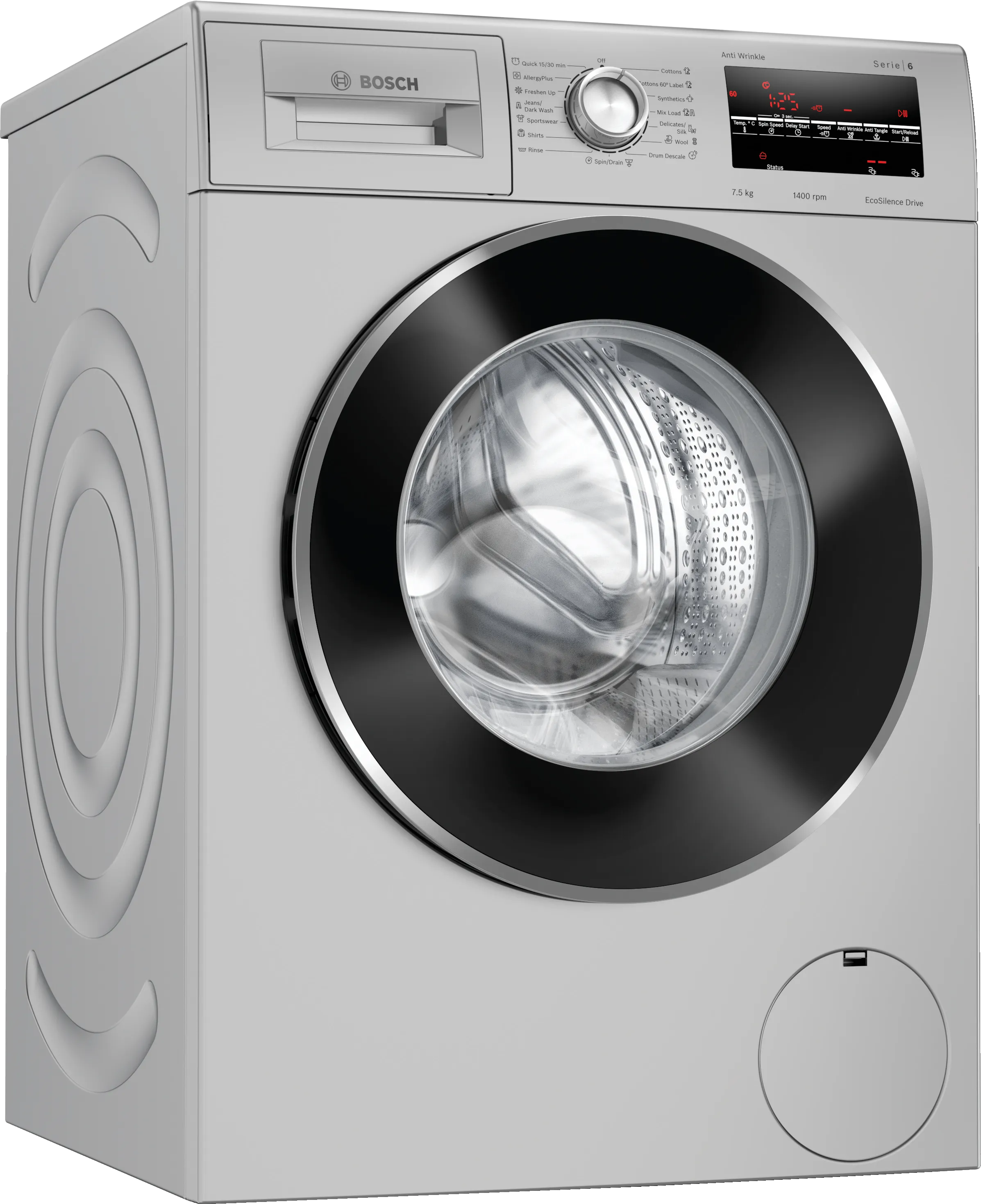 Series 6 washing machine, front loader 7.5 kg 1400 rpm