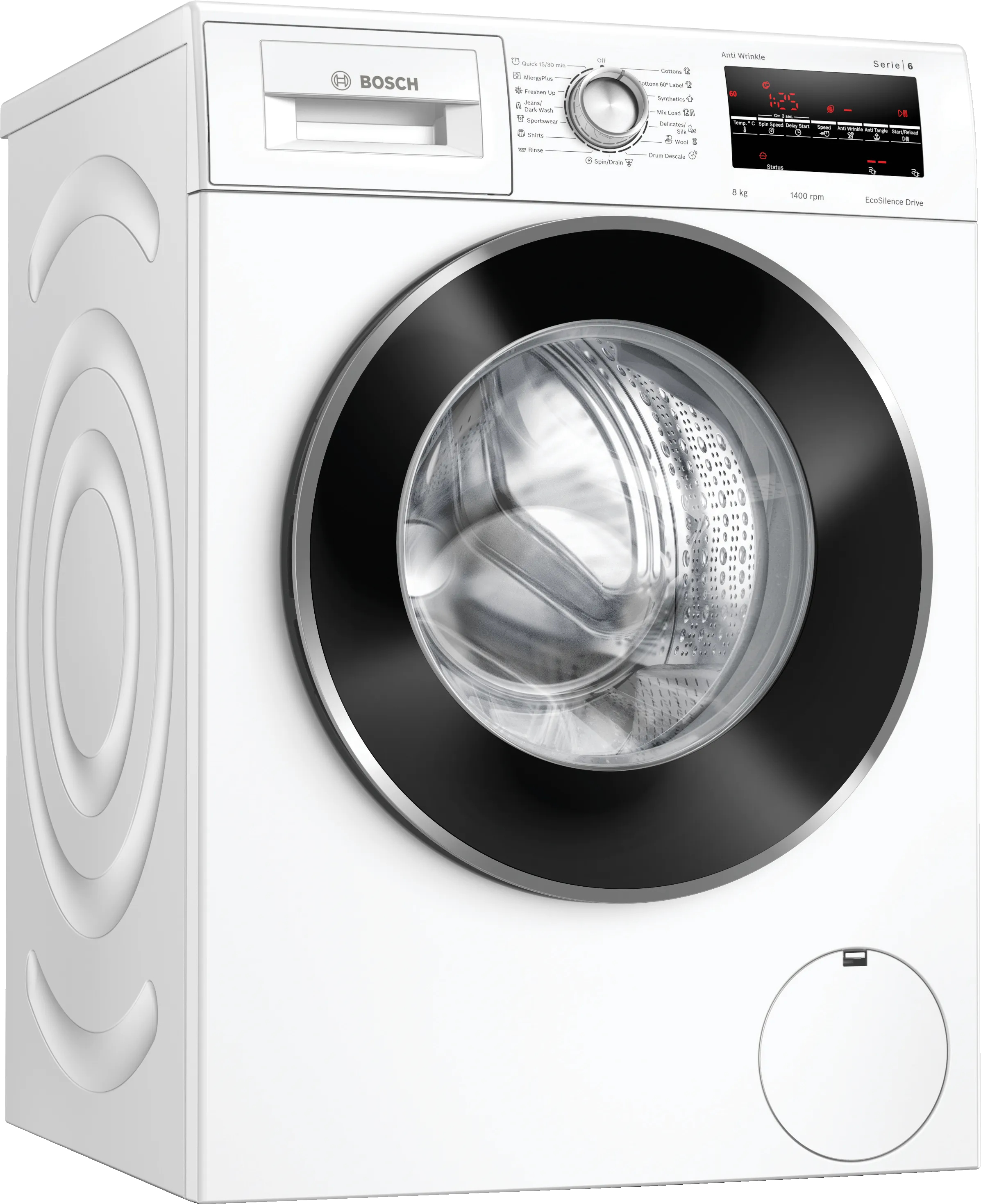 Series 6 washing machine, front loader 8 kg 1400 rpm
