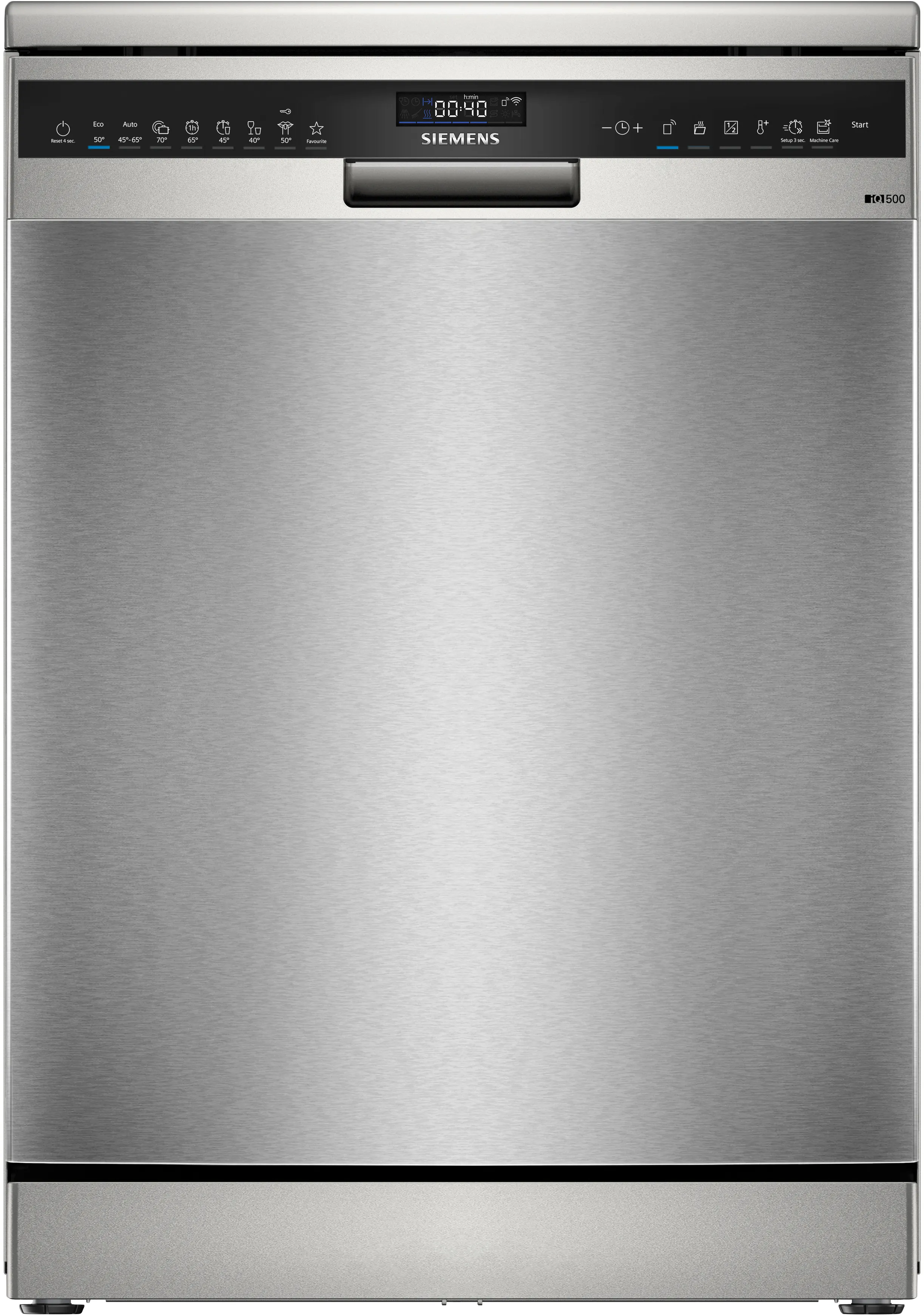 iQ500 free-standing dishwasher 60 cm silver inox 