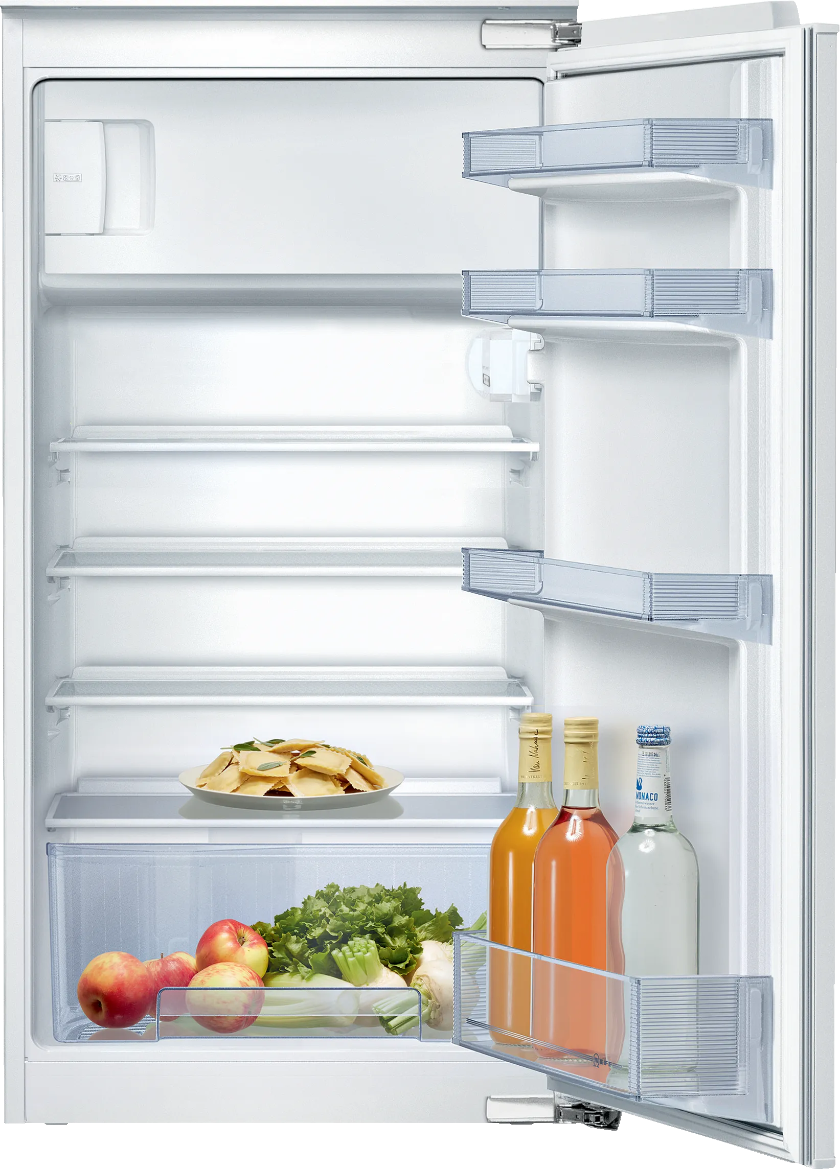 N 30 Einbau-Kühlschrank mit Gefrierfach 102.5 x 56 cm Flachscharnier