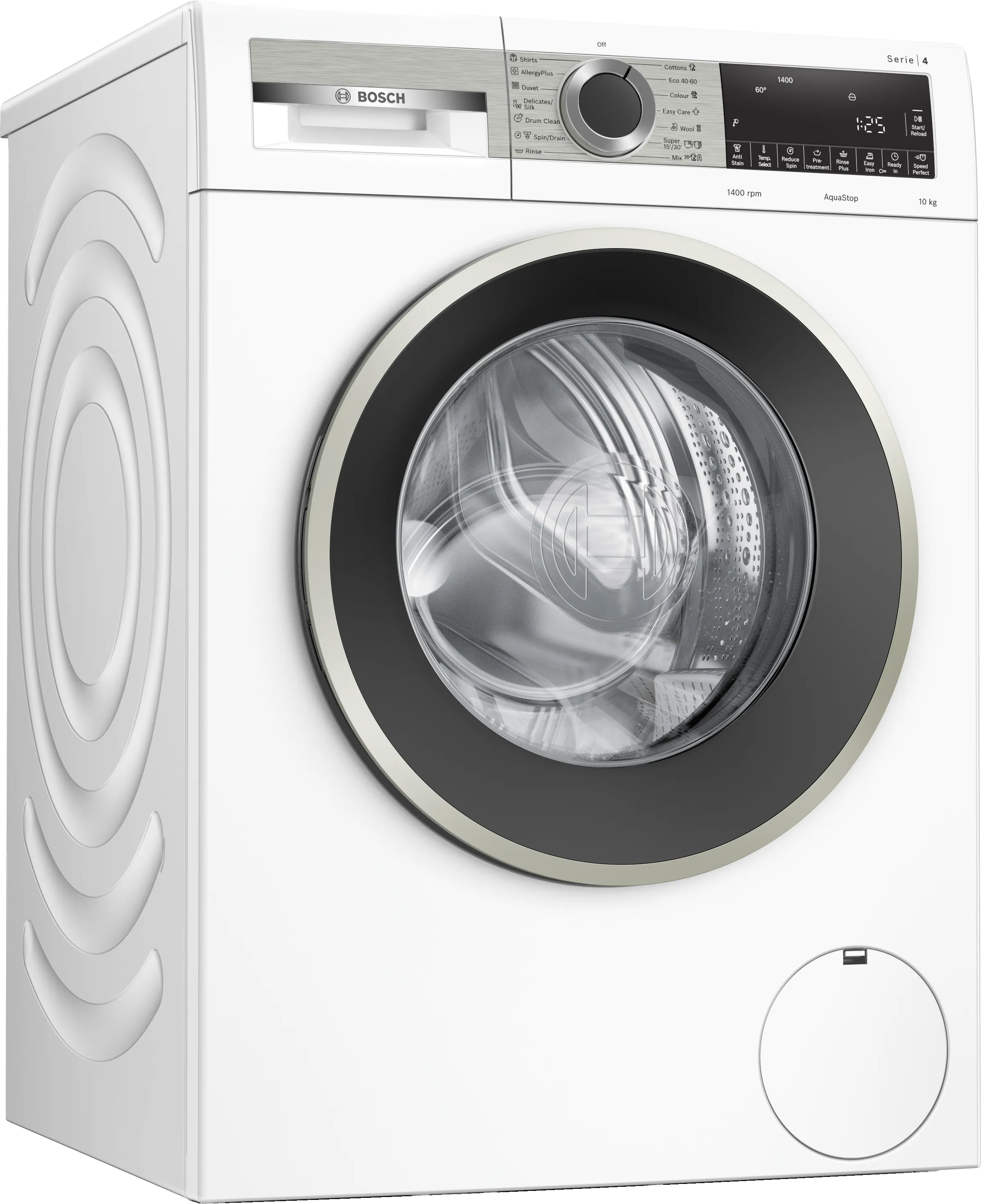 Series 4 washing machine, frontloader fullsize 10 kg 1400 rpm 