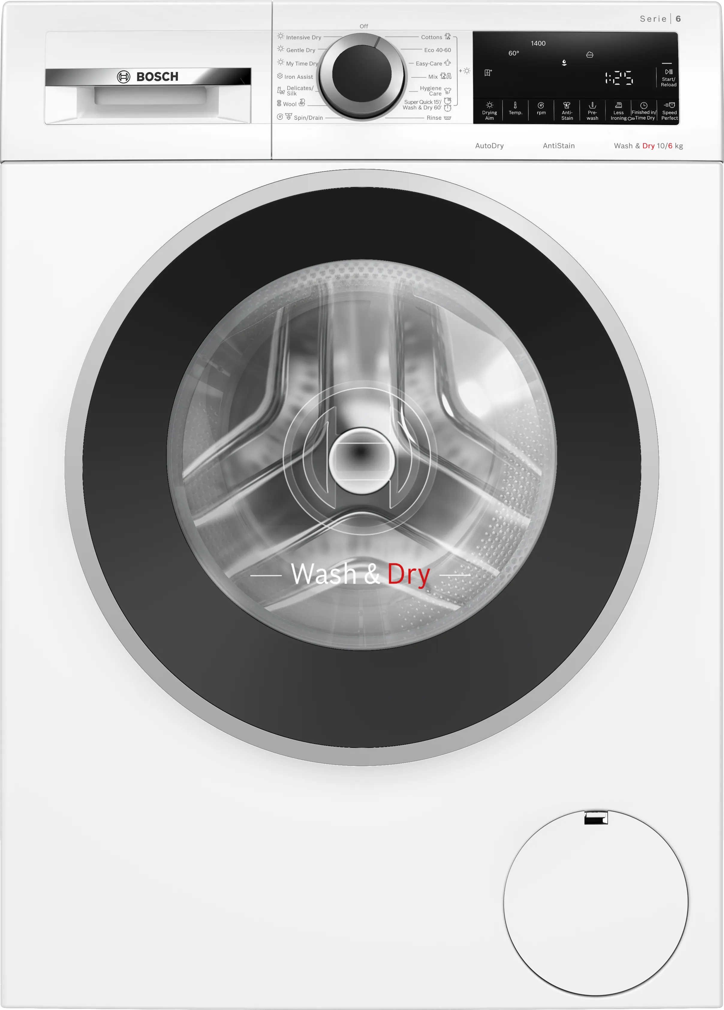 Series 6 washer-dryer 10/6 kg 1400 rpm 