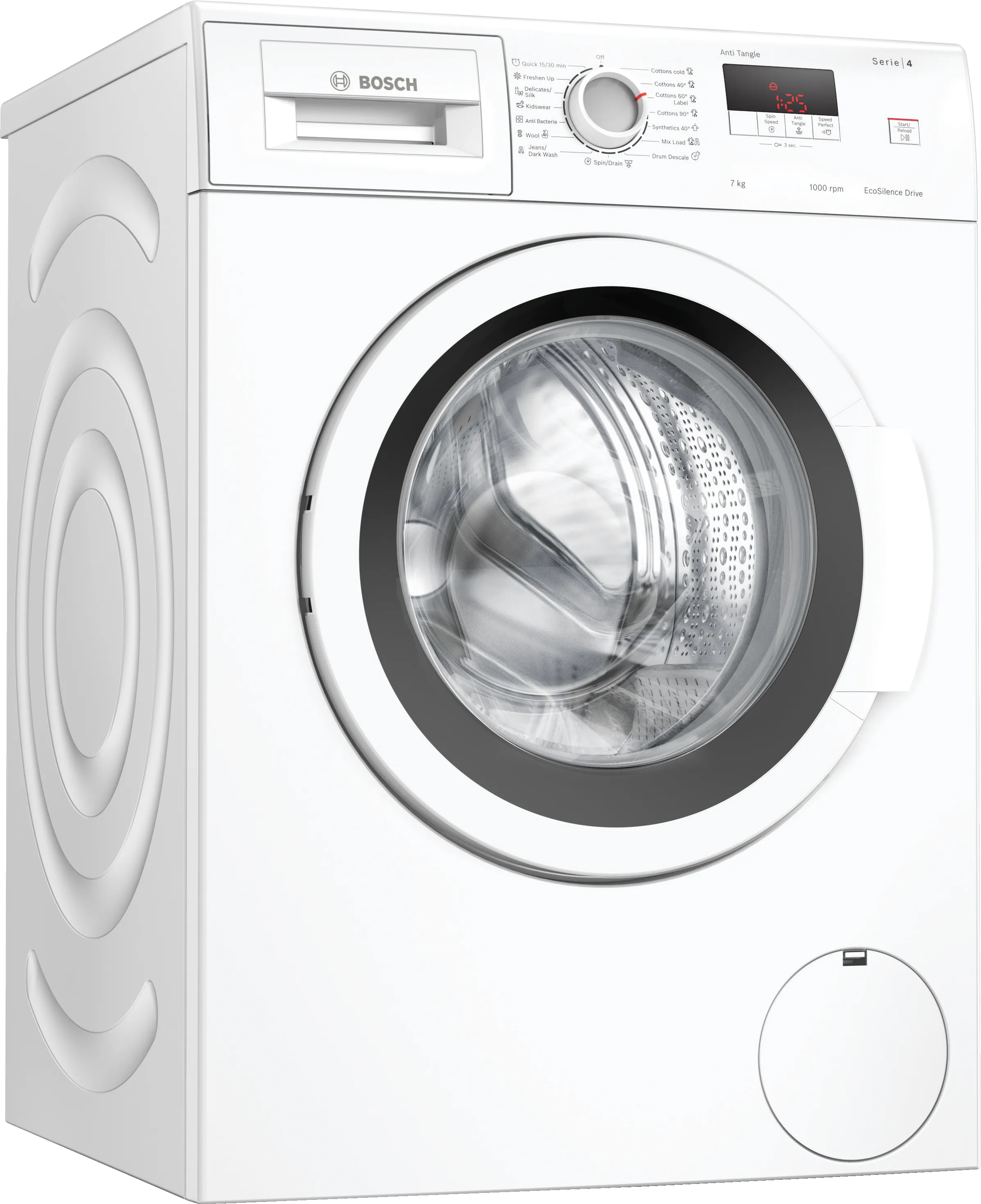 Series 4 washing machine, front loader 7 kg 1000 rpm