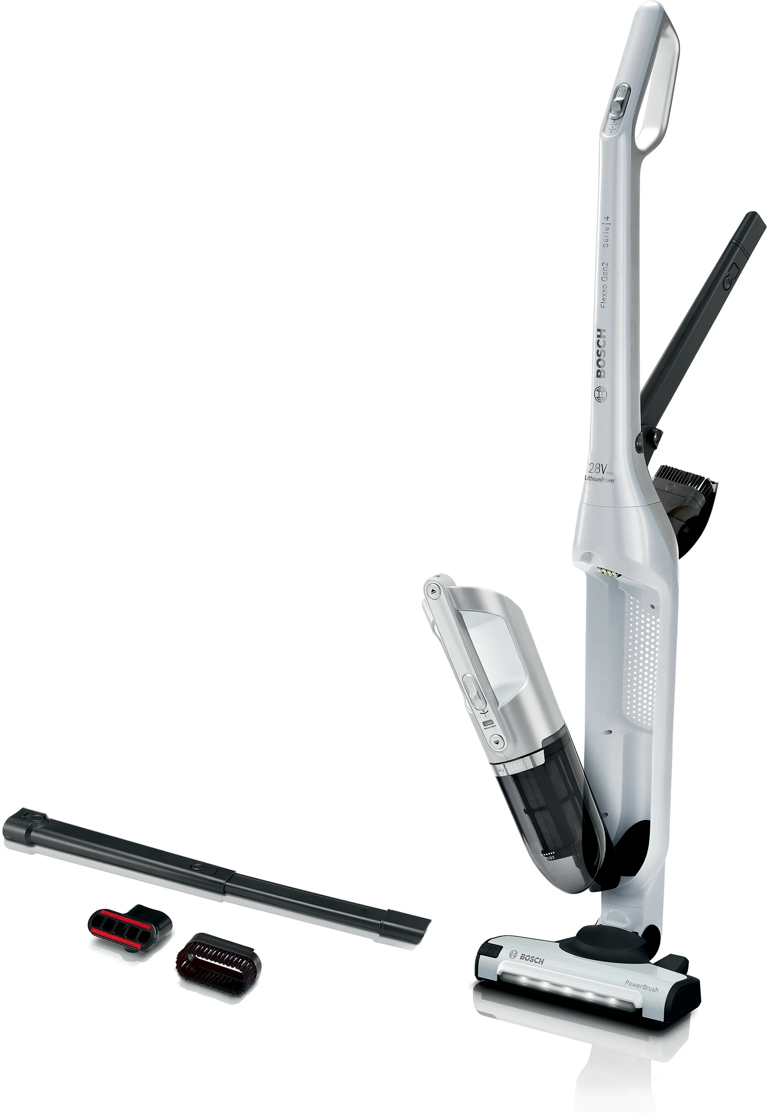 Serie | 4 Rechargeable vacuum cleaner Flexxo Gen2 28Vmax White 